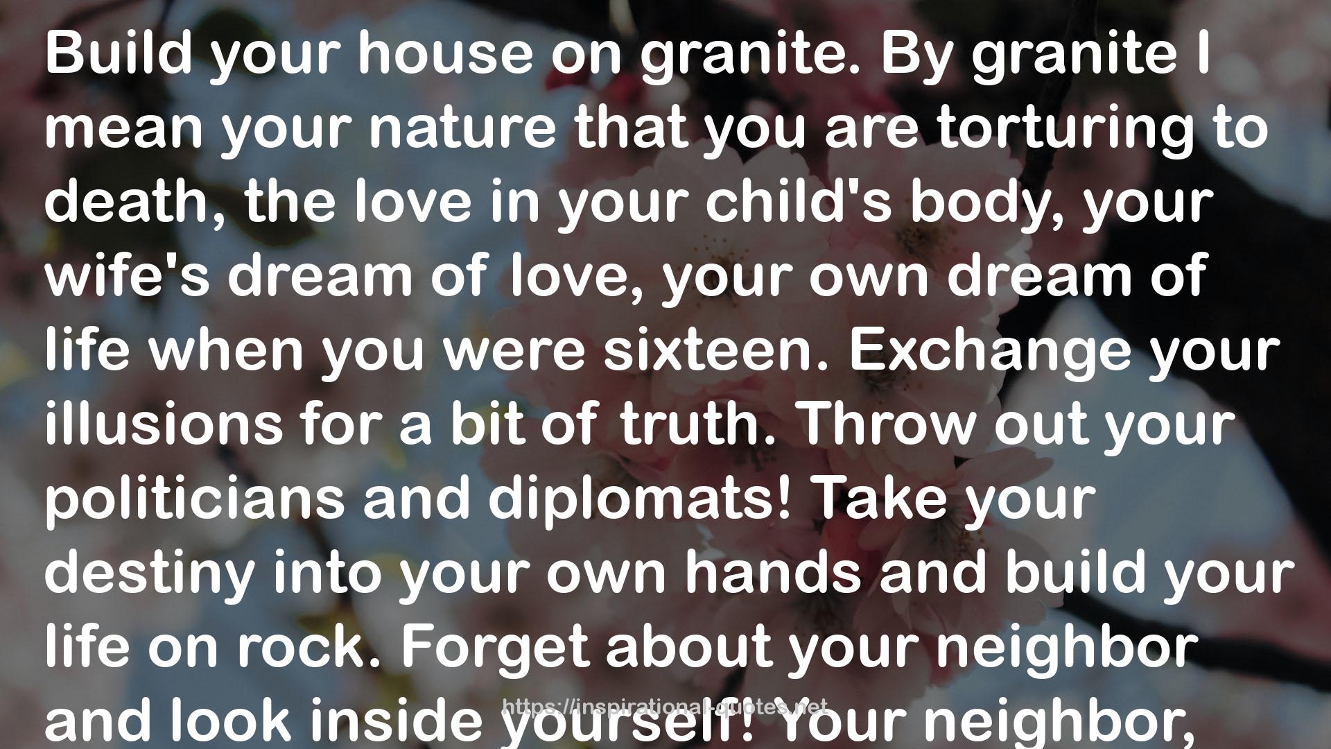 your own hands  QUOTES