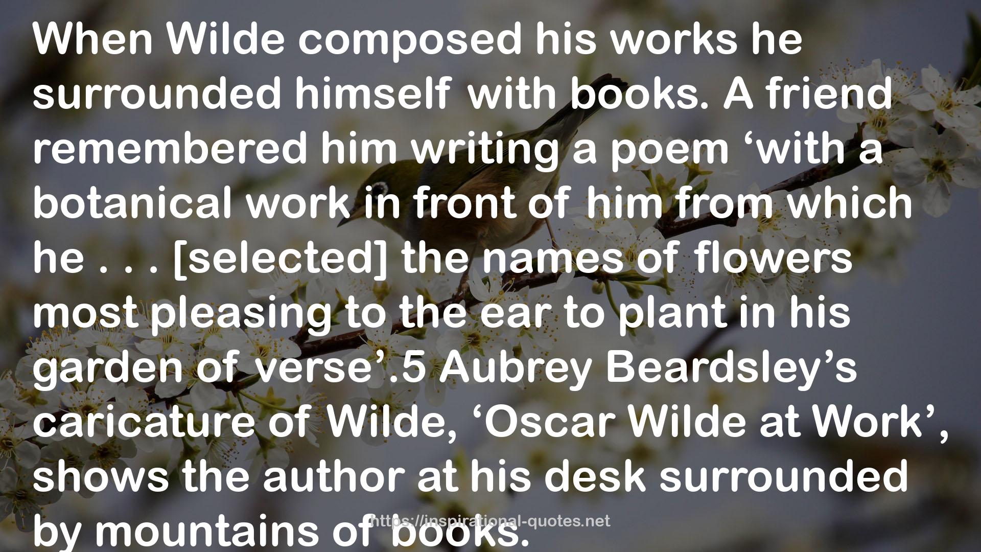 Built of Books: How Reading Defined the Life of Oscar Wilde QUOTES