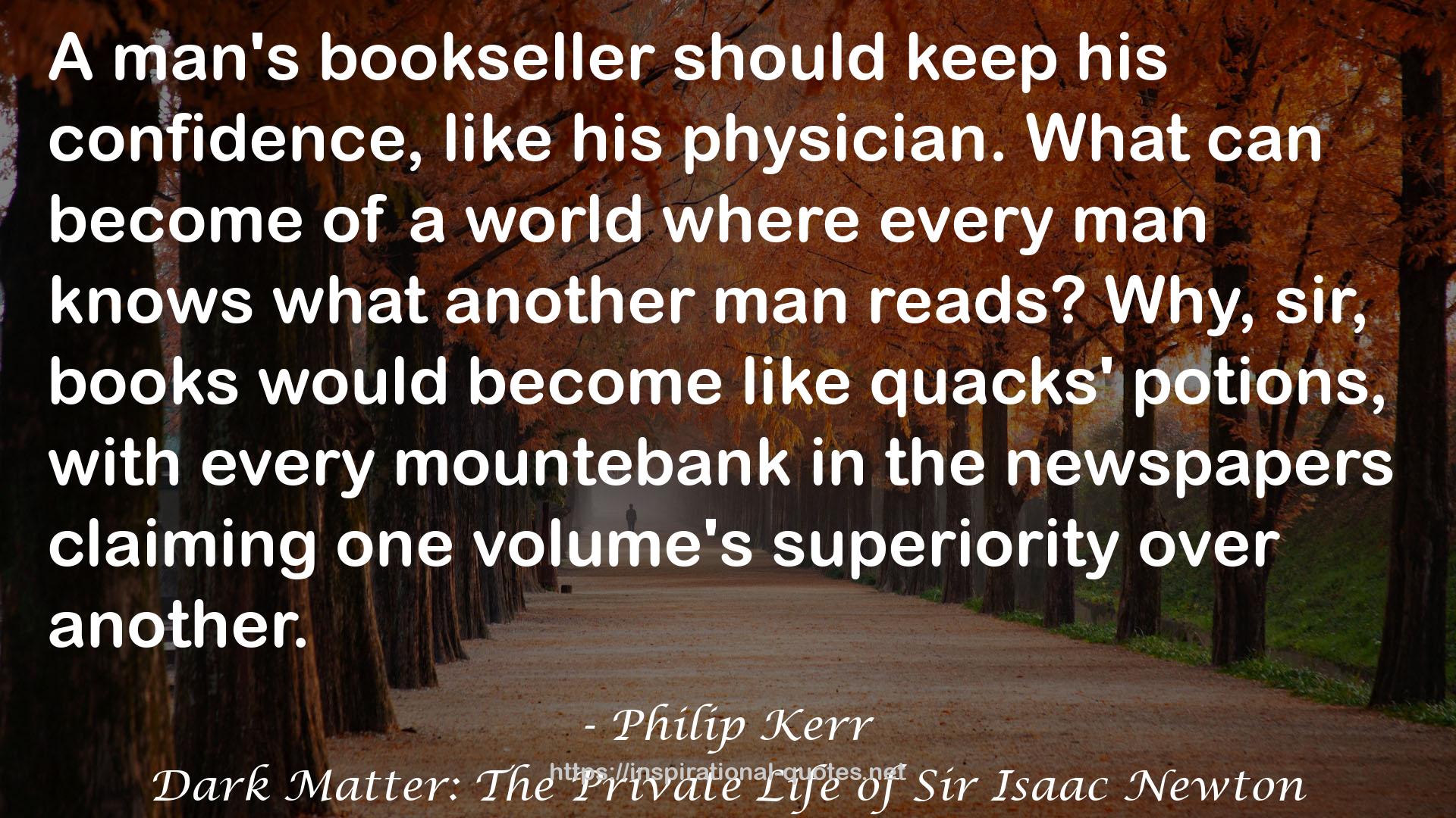 Dark Matter: The Private Life of Sir Isaac Newton QUOTES