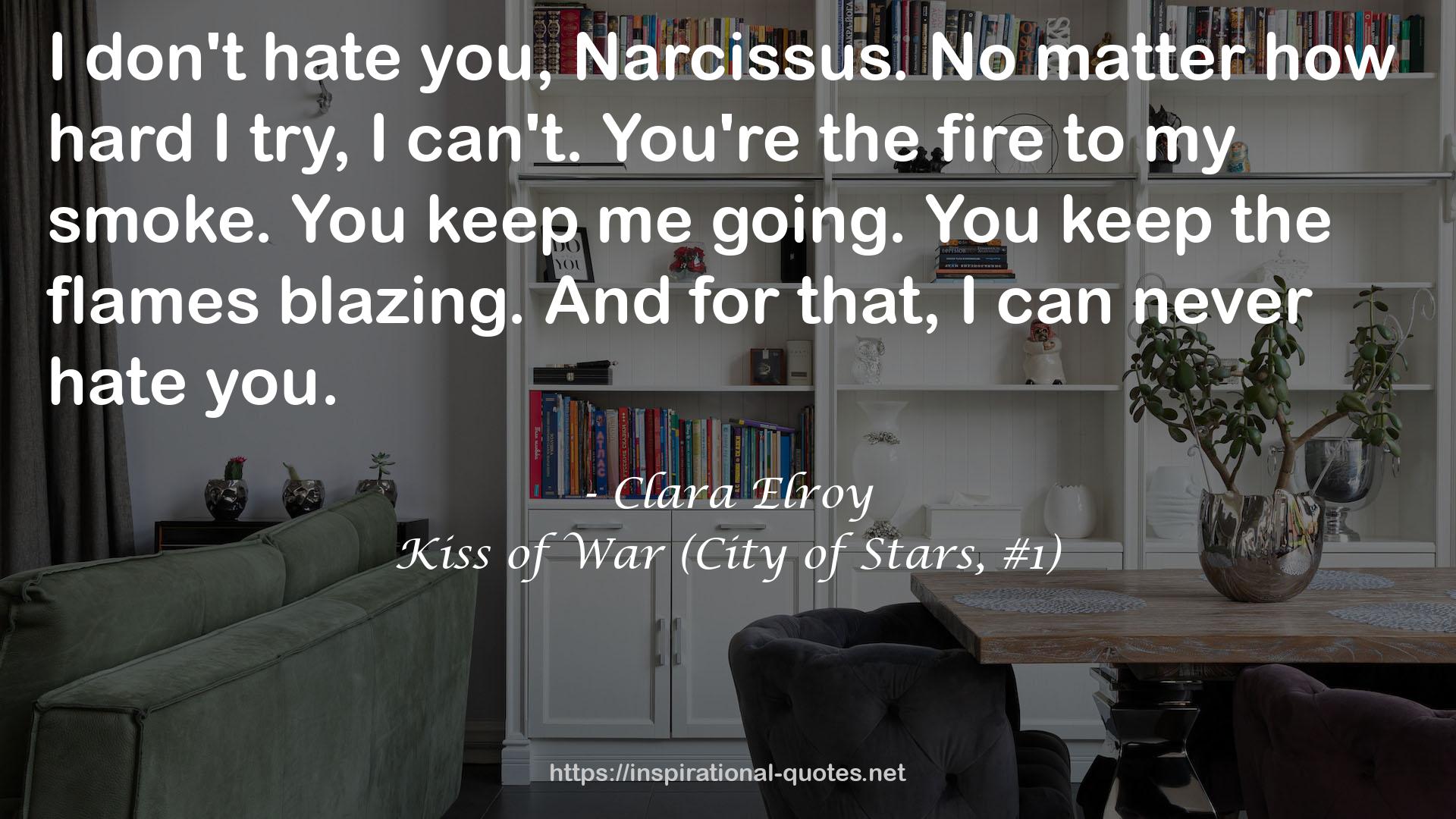 Kiss of War (City of Stars, #1) QUOTES