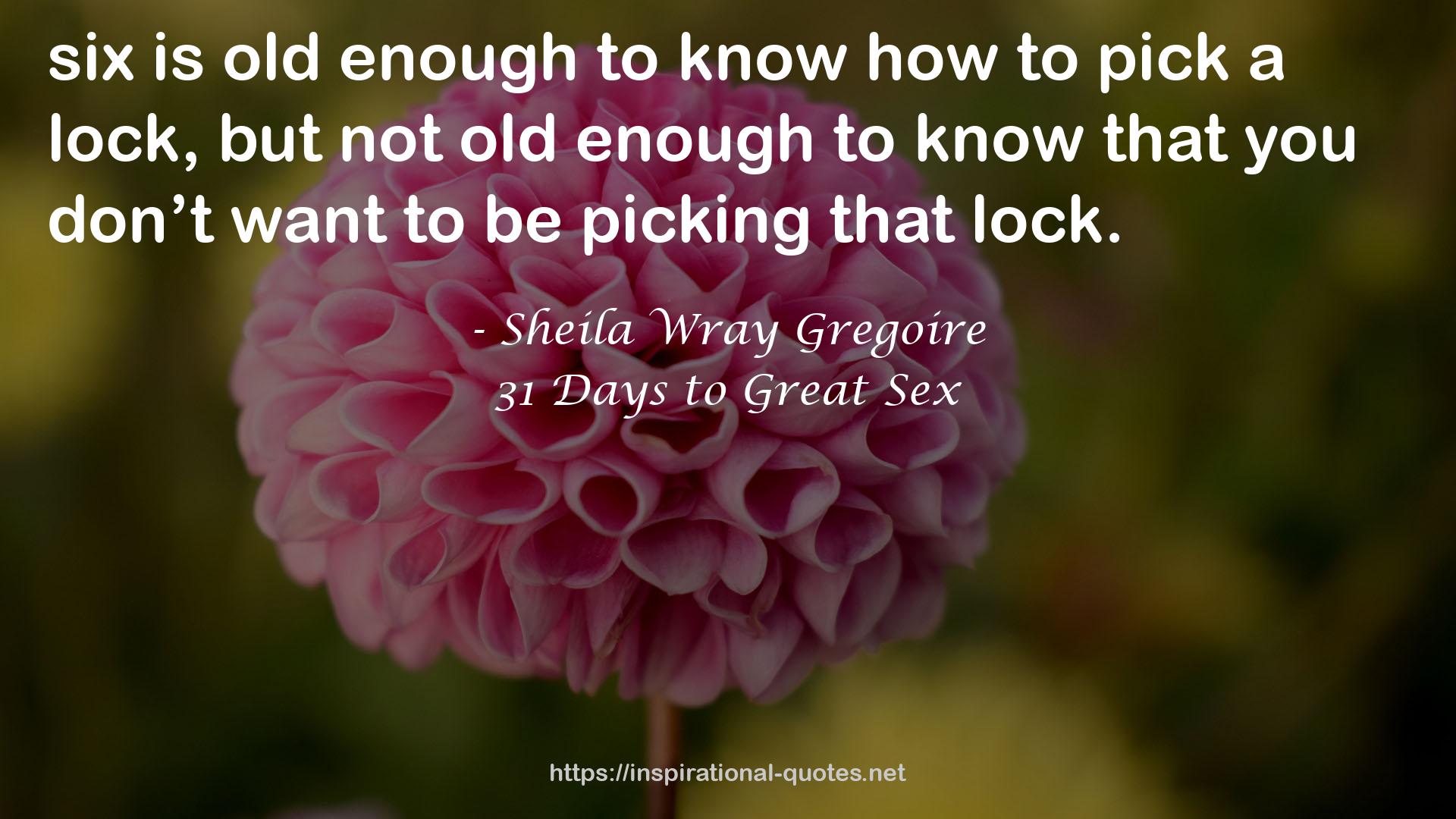31 Days to Great Sex QUOTES
