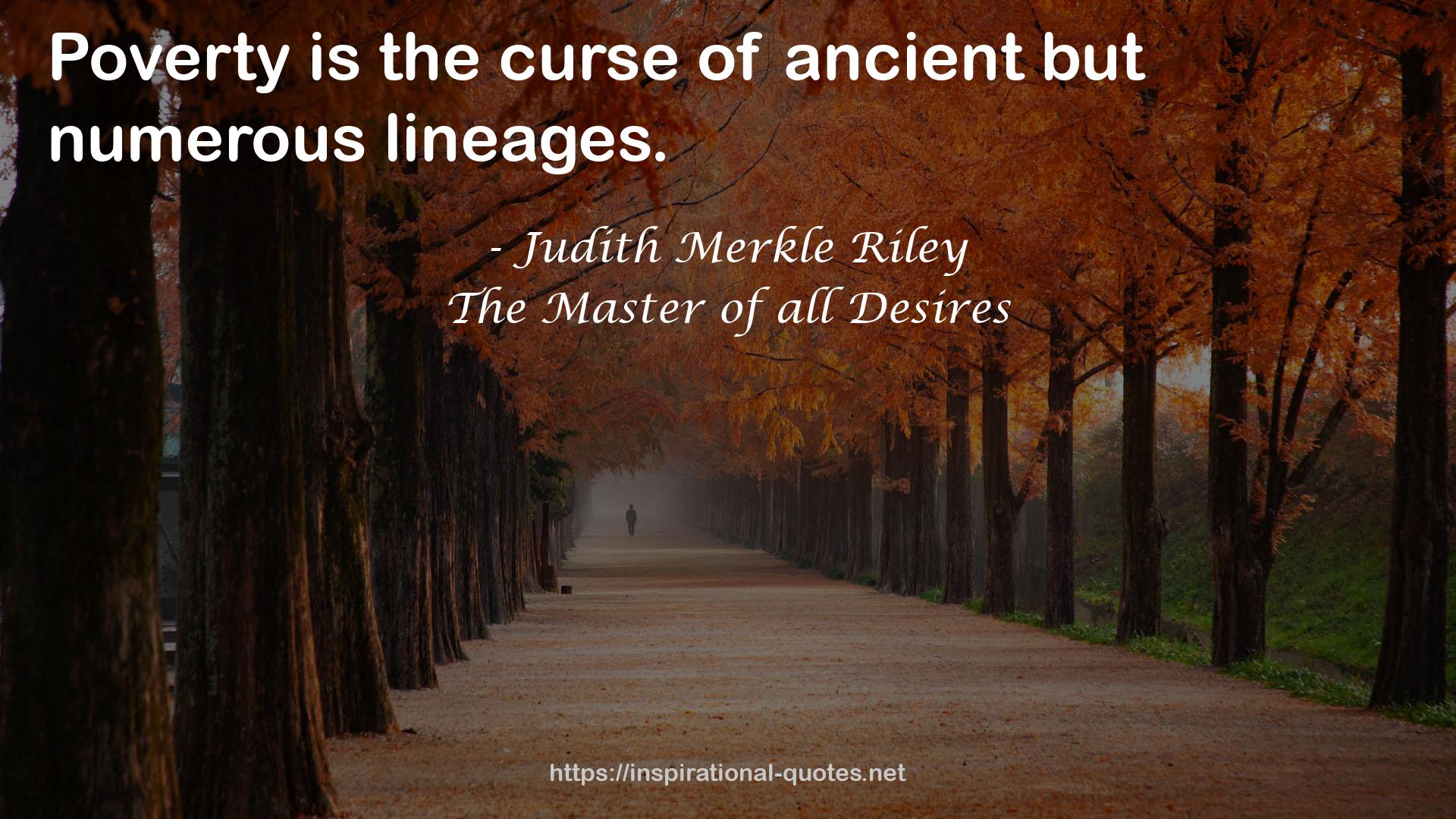 The Master of all Desires QUOTES