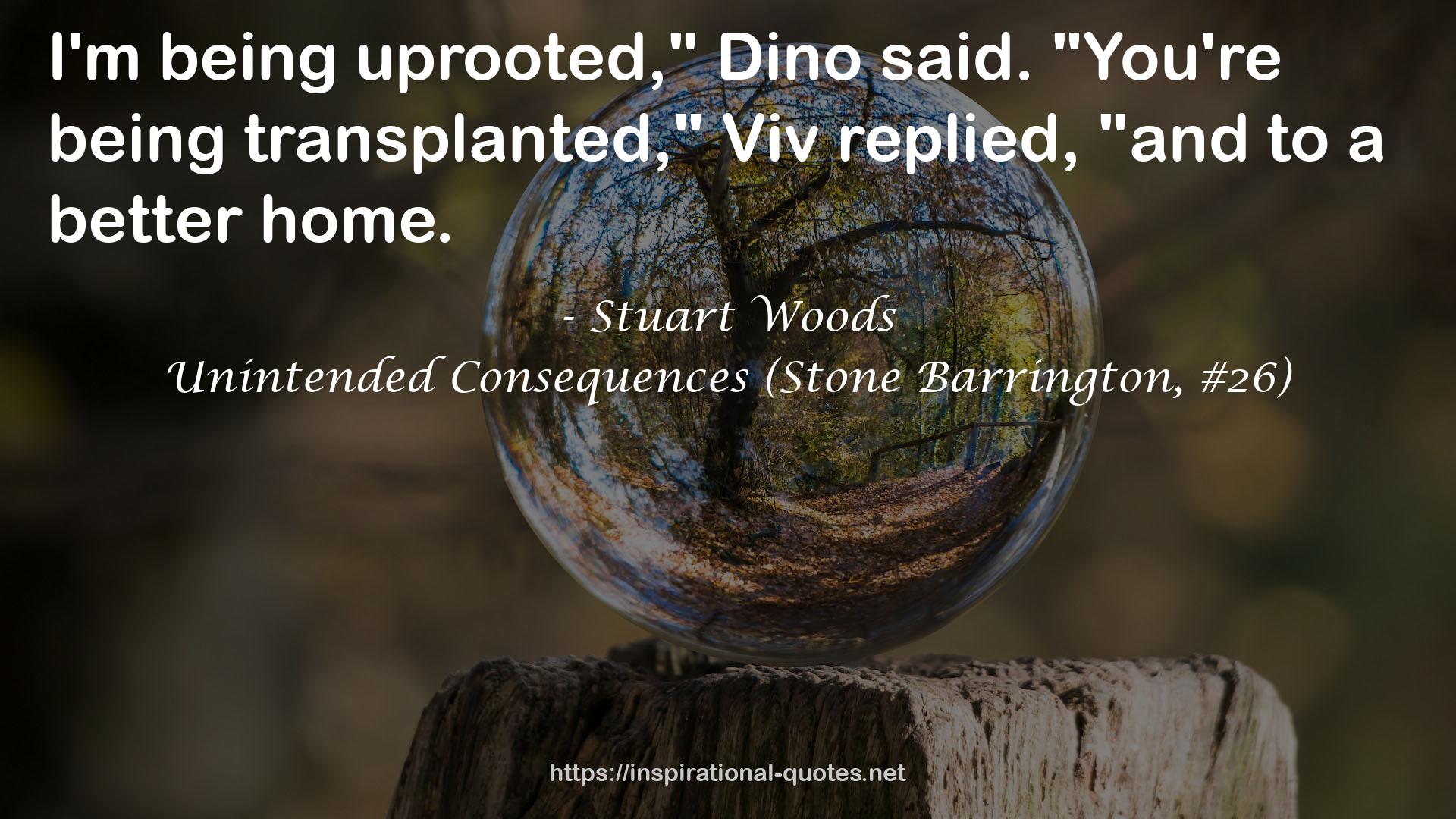 Unintended Consequences (Stone Barrington, #26) QUOTES