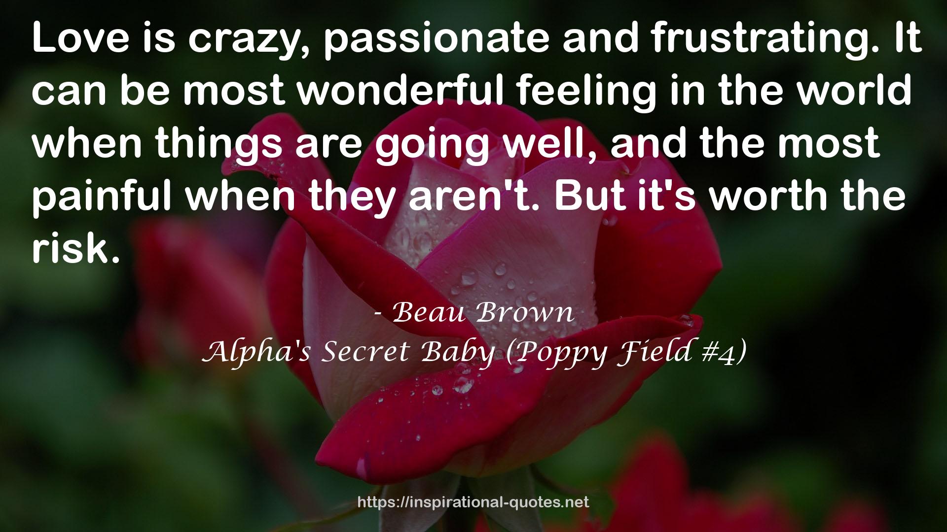 Alpha's Secret Baby (Poppy Field #4) QUOTES