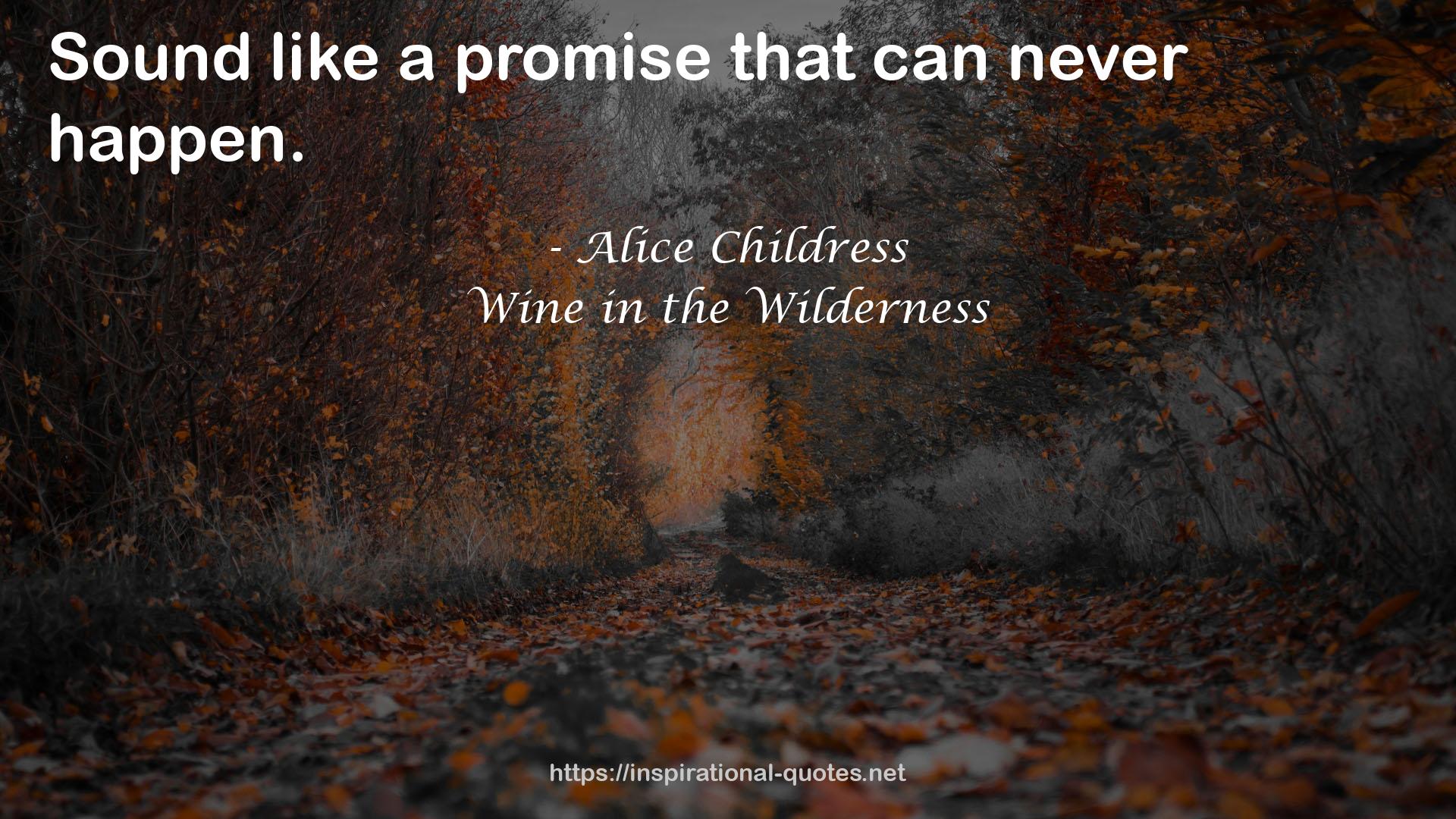 Wine in the Wilderness QUOTES