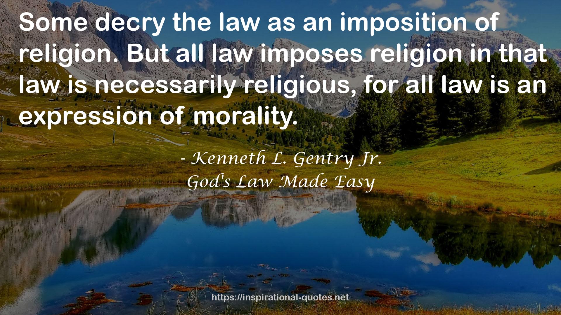 God's Law Made Easy QUOTES