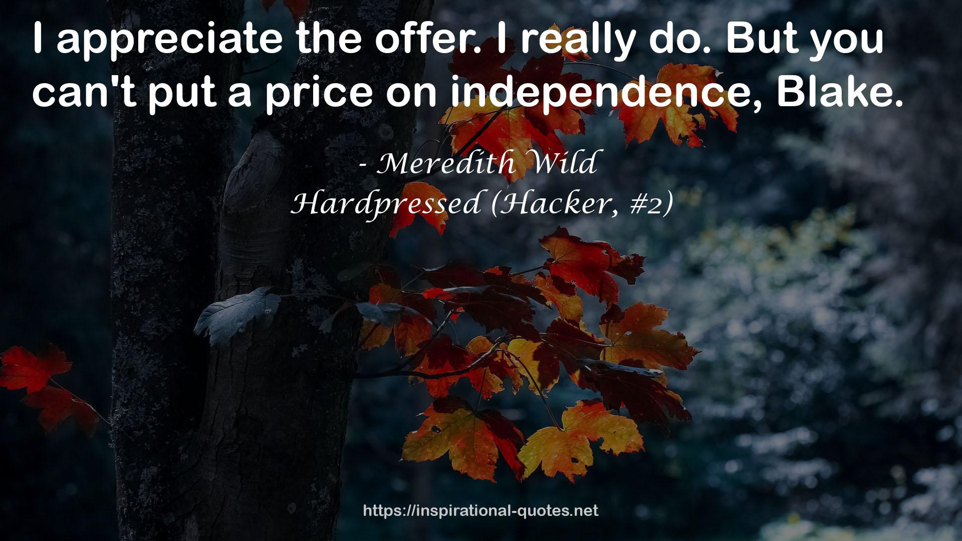 Hardpressed (Hacker, #2) QUOTES