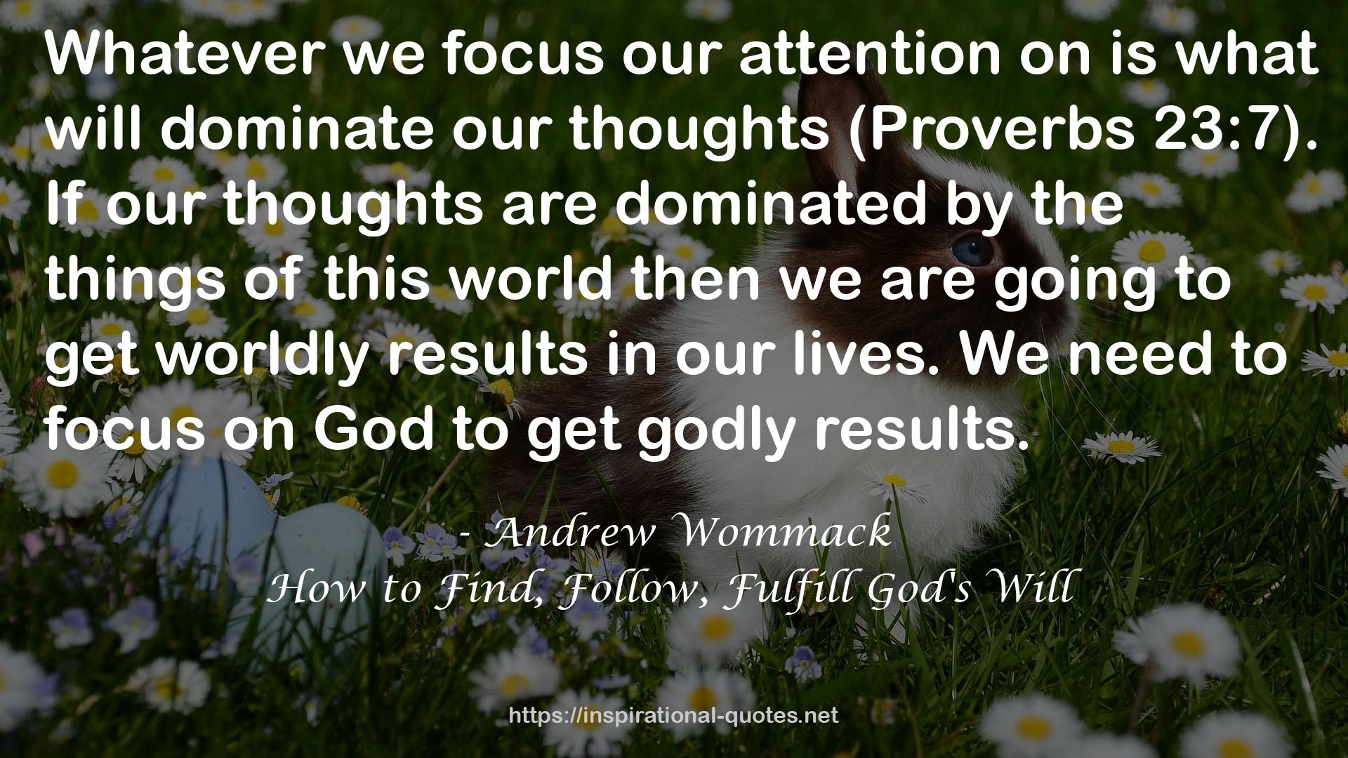 How to Find, Follow, Fulfill God's Will QUOTES