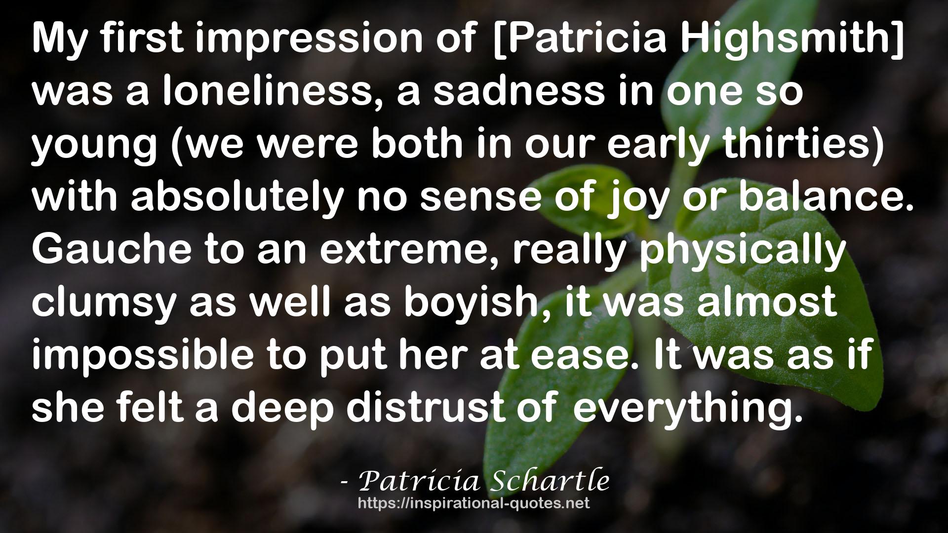 Patricia Schartle QUOTES