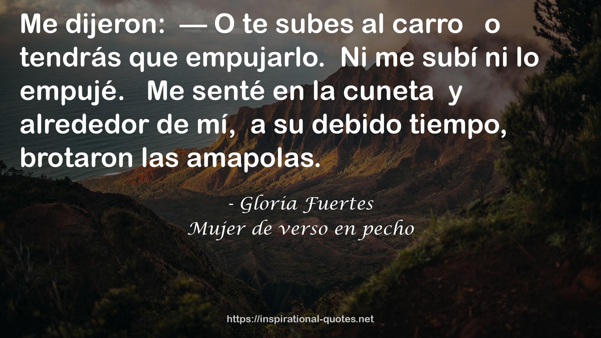 Mujer de verso en pecho QUOTES