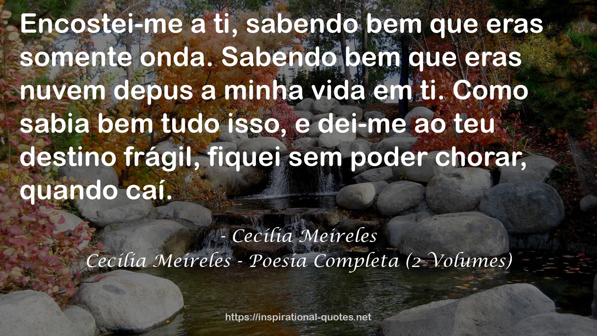 Cecília Meireles - Poesia Completa (2 Volumes) QUOTES