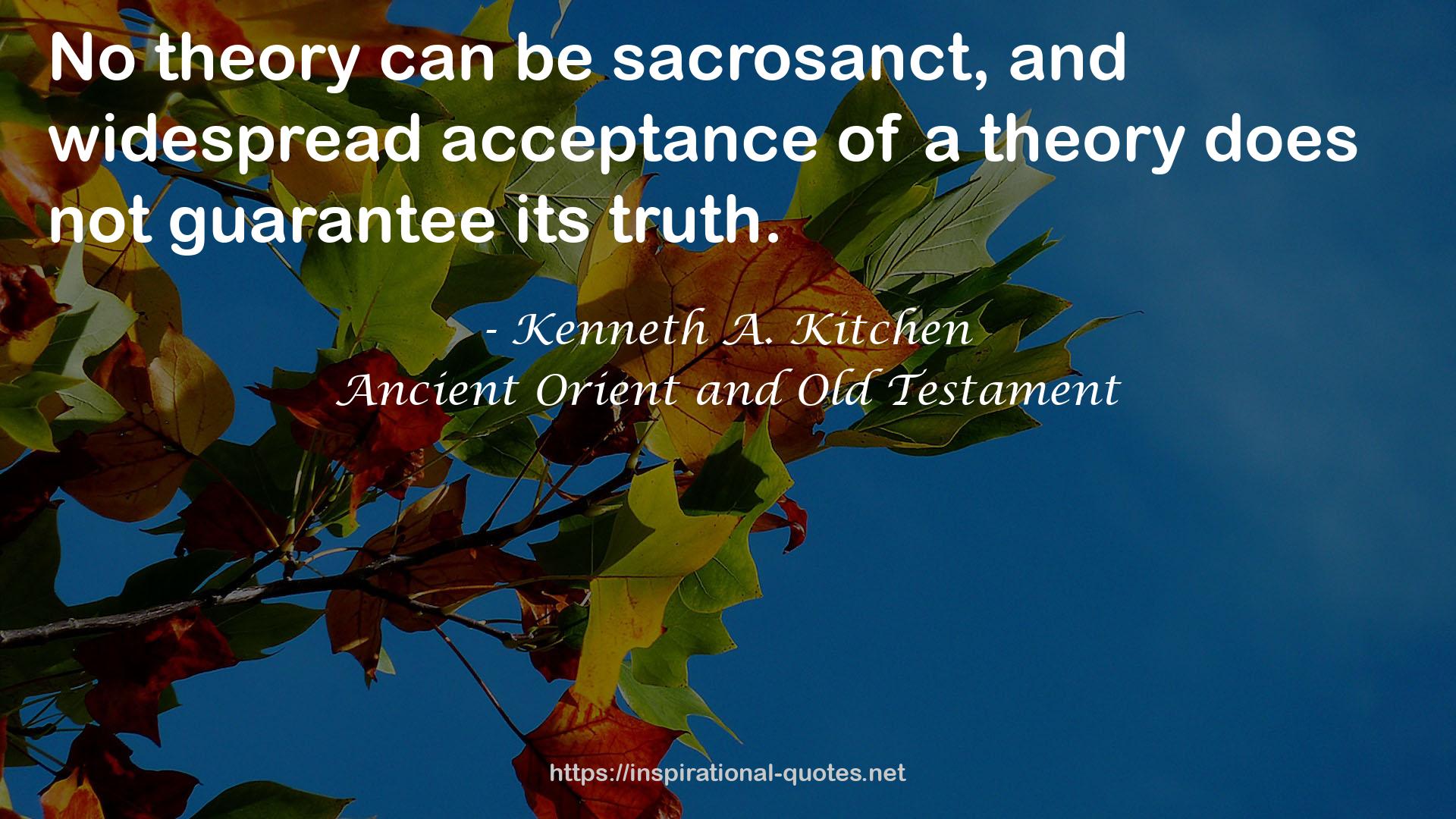 Ancient Orient and Old Testament QUOTES