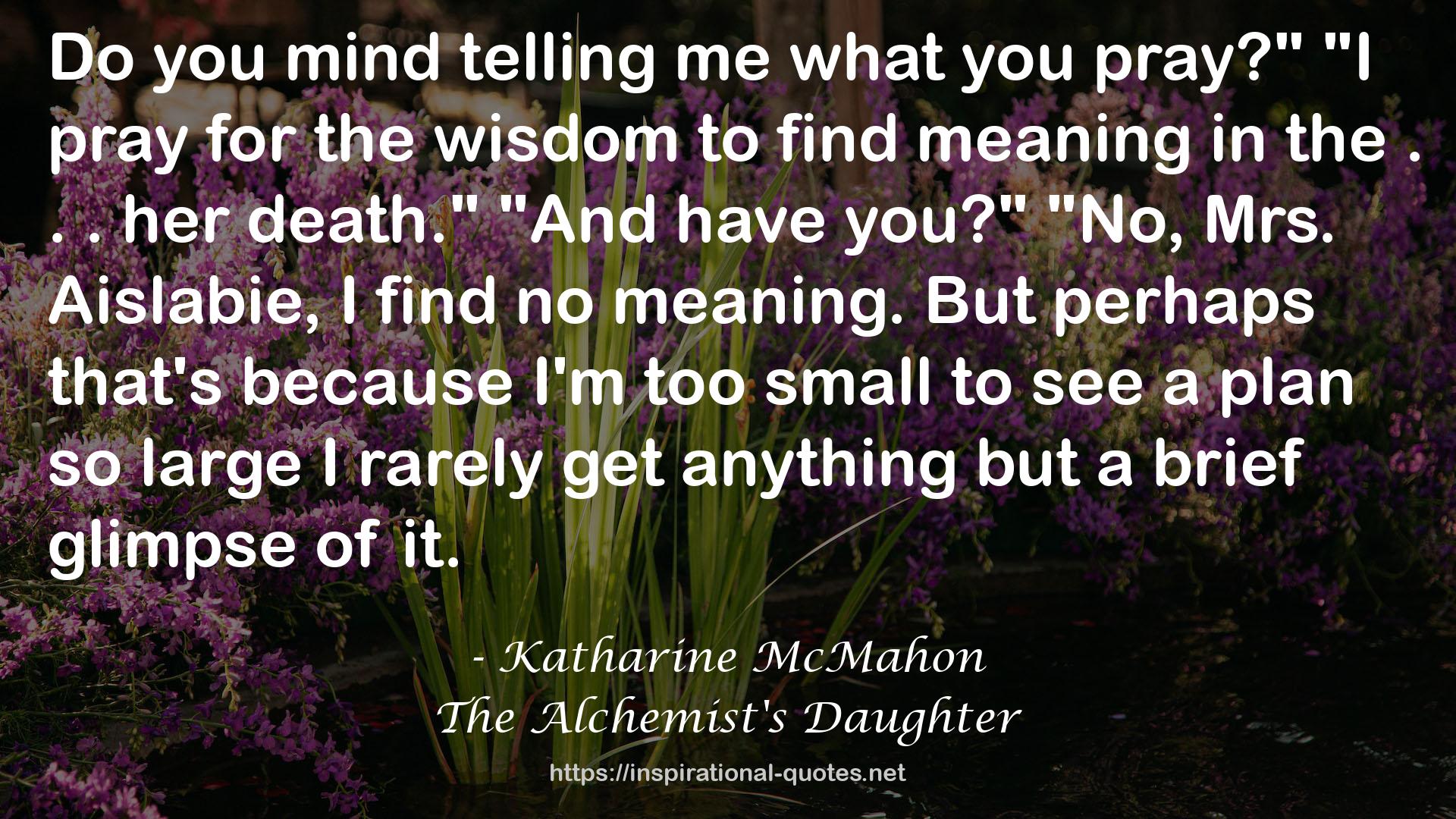 The Alchemist's Daughter QUOTES