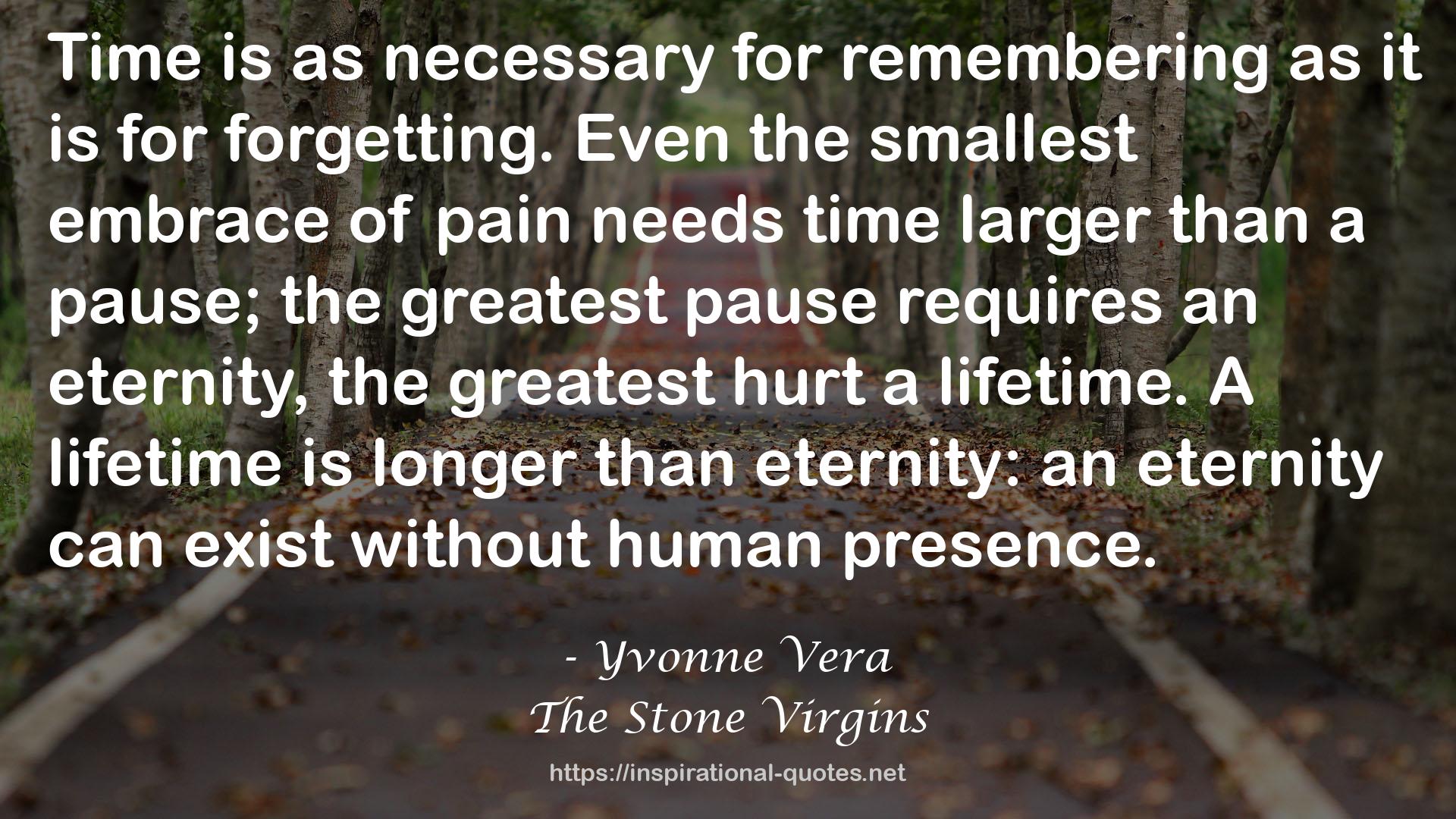 The Stone Virgins QUOTES