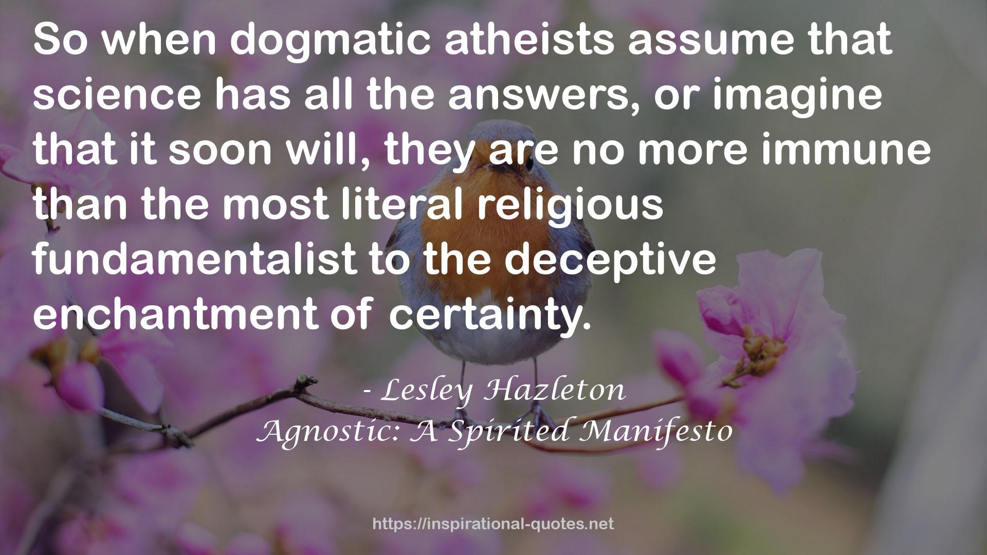 Agnostic: A Spirited Manifesto QUOTES