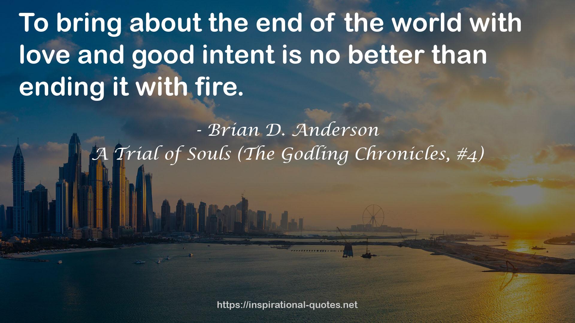A Trial of Souls (The Godling Chronicles, #4) QUOTES