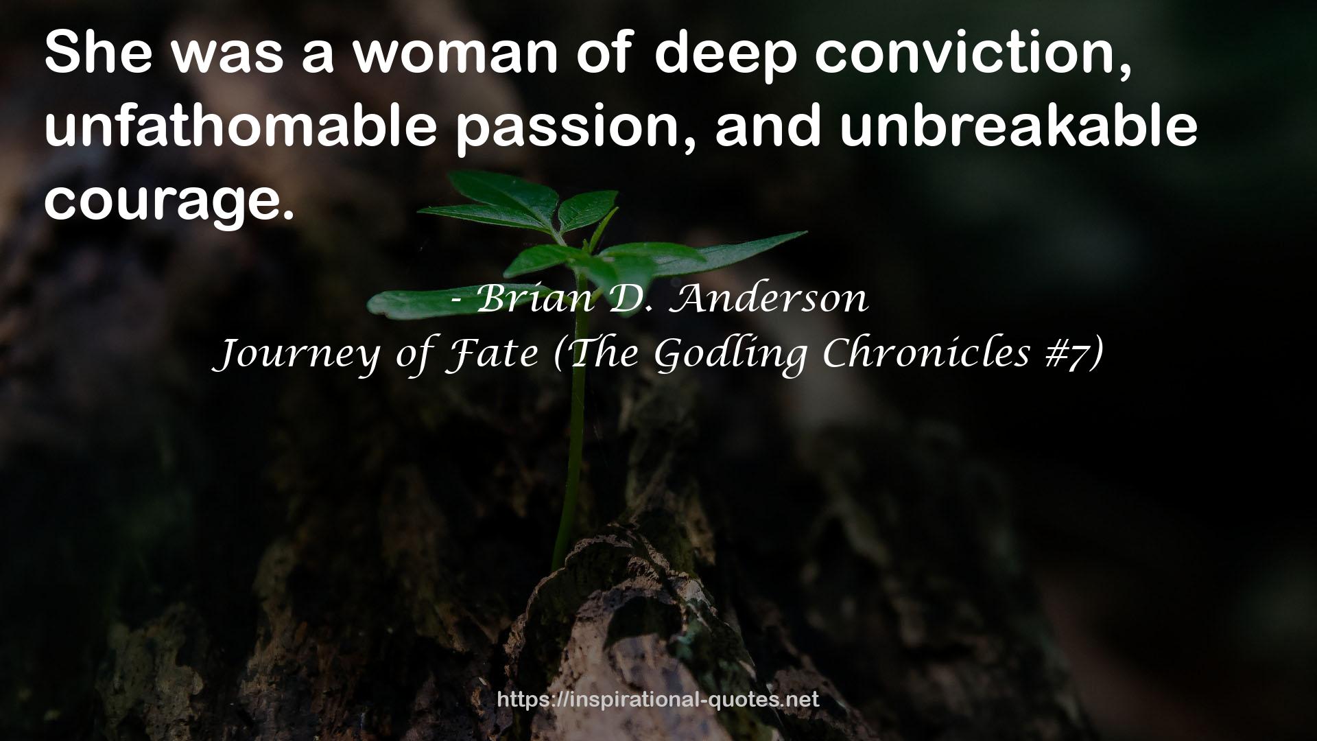 Journey of Fate (The Godling Chronicles #7) QUOTES