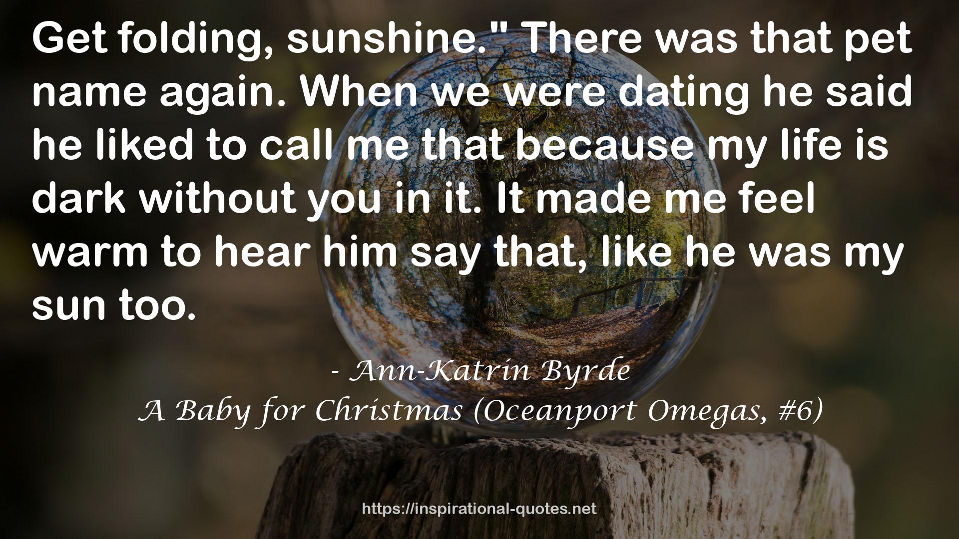 A Baby for Christmas (Oceanport Omegas, #6) QUOTES