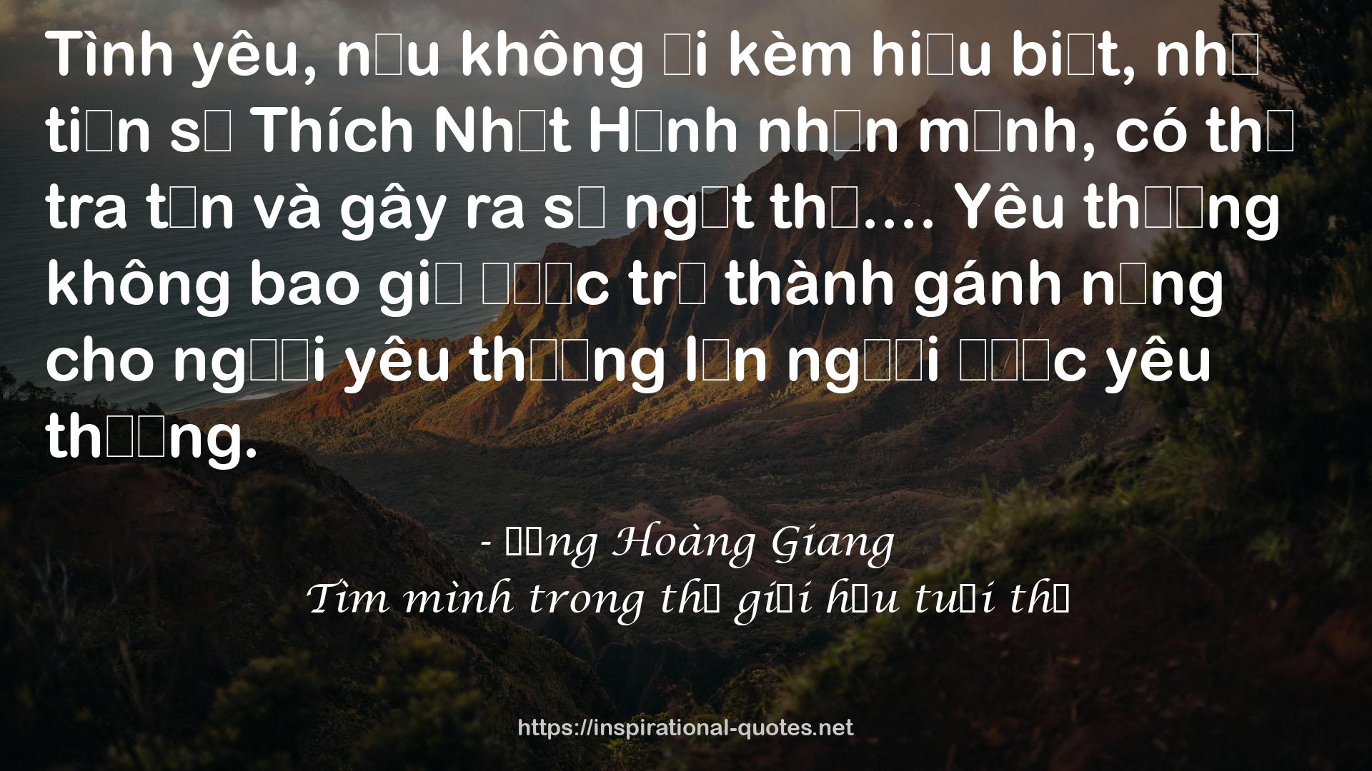 Tìm mình trong thế giới hậu tuổi thơ QUOTES