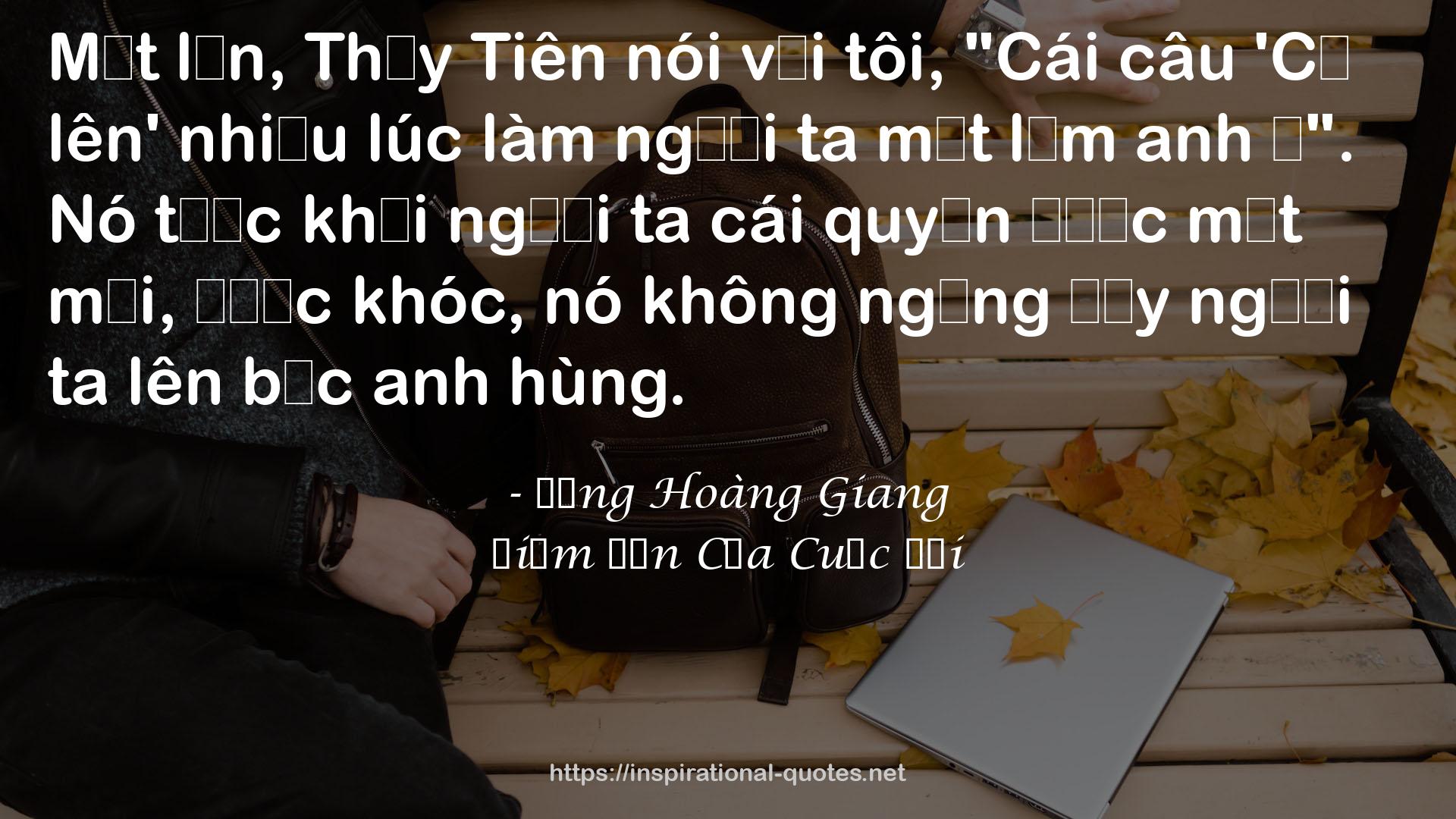 Điểm Đến Của Cuộc Đời QUOTES