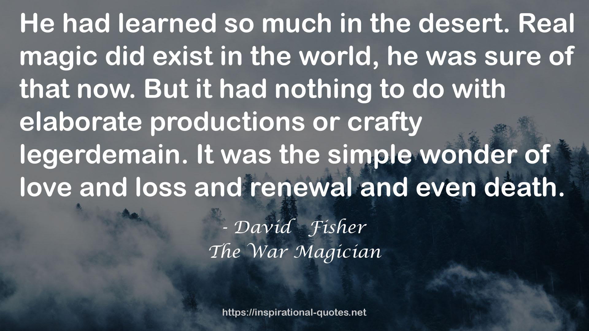 The War Magician QUOTES