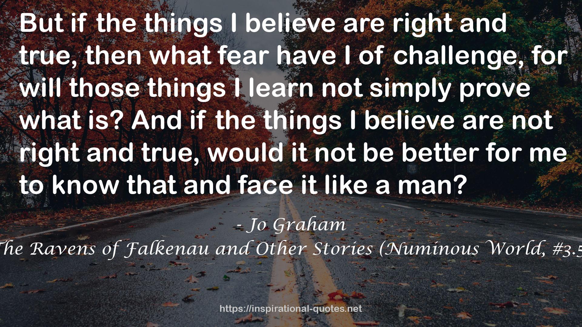 The Ravens of Falkenau and Other Stories (Numinous World, #3.5) QUOTES