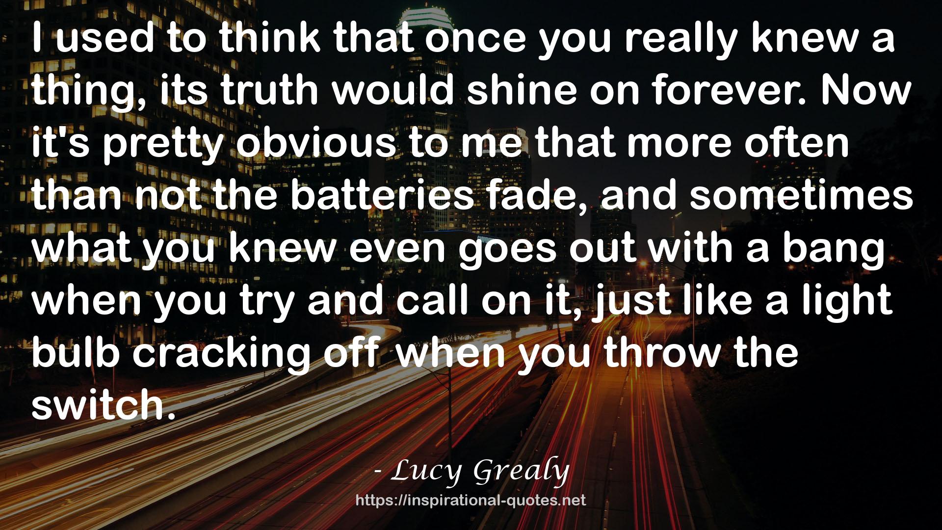 Lucy Grealy QUOTES