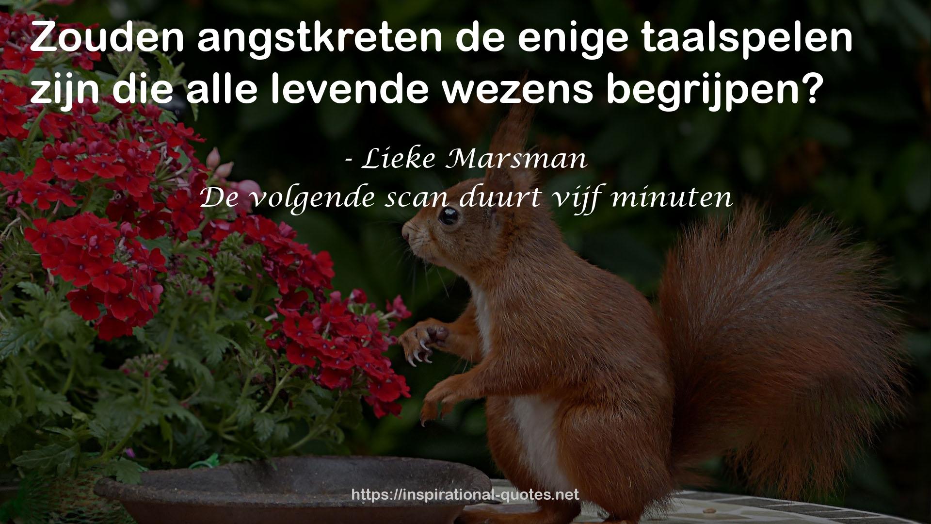 De volgende scan duurt vijf minuten QUOTES