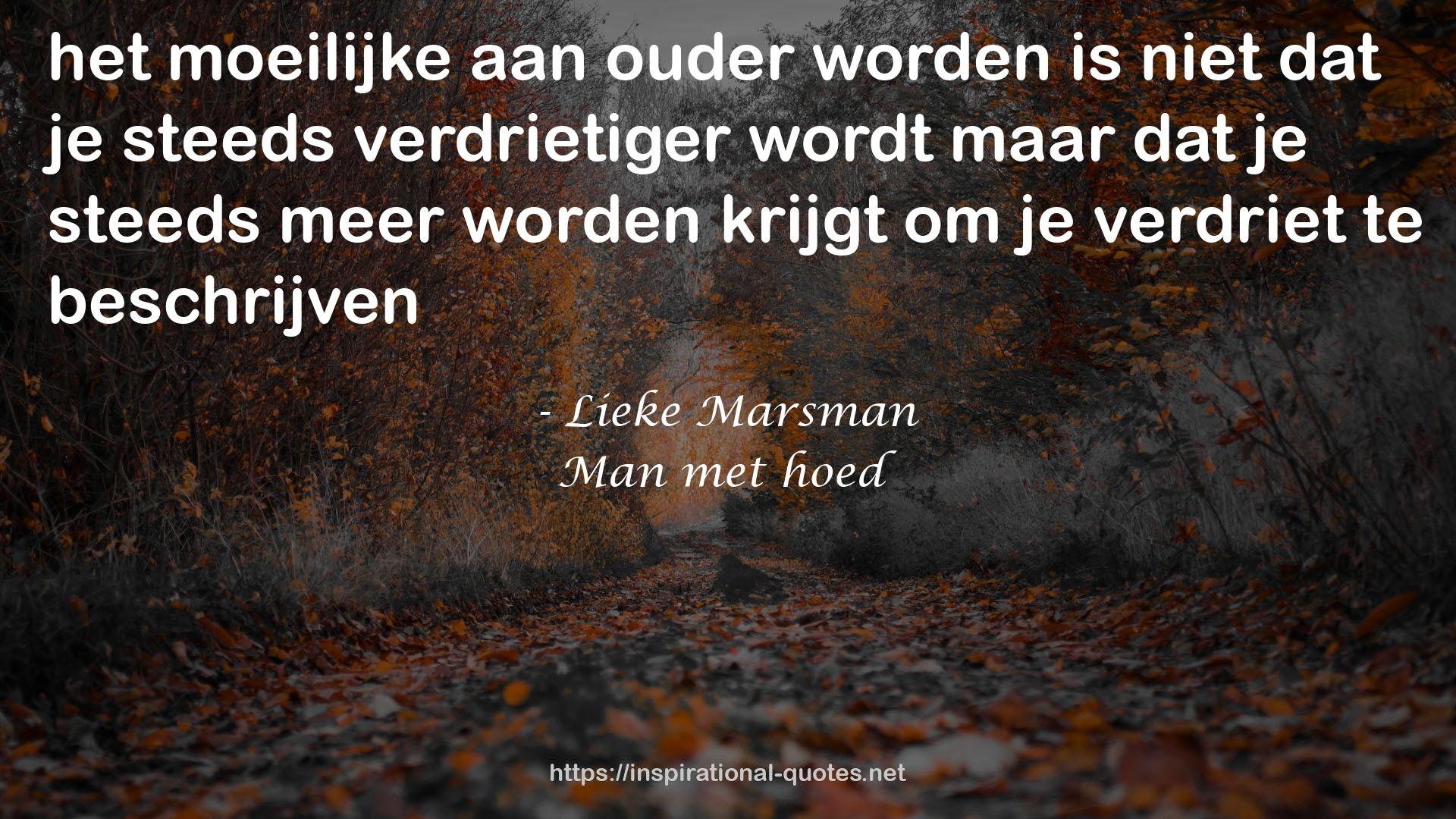 Man met hoed QUOTES