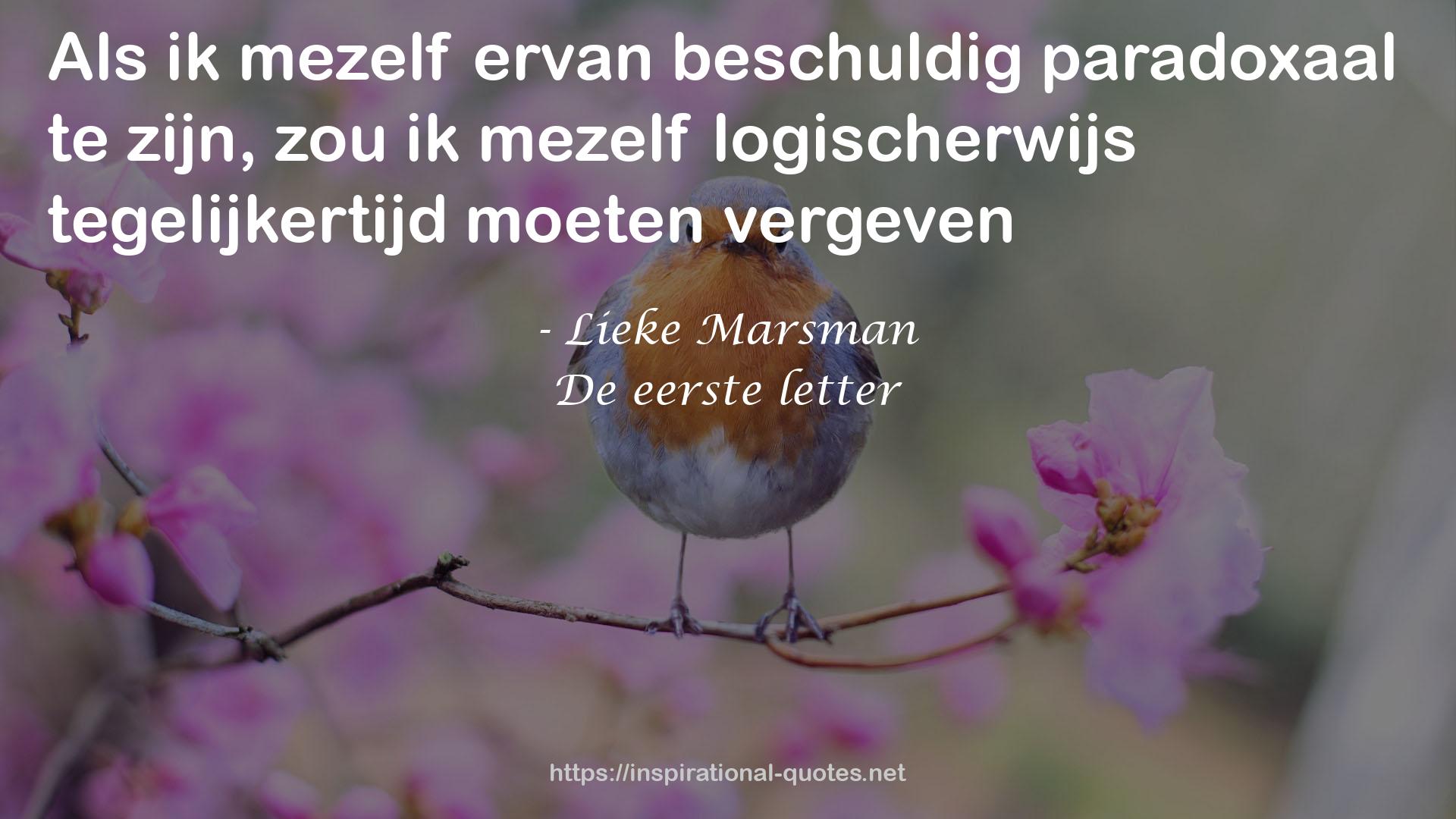 De eerste letter QUOTES