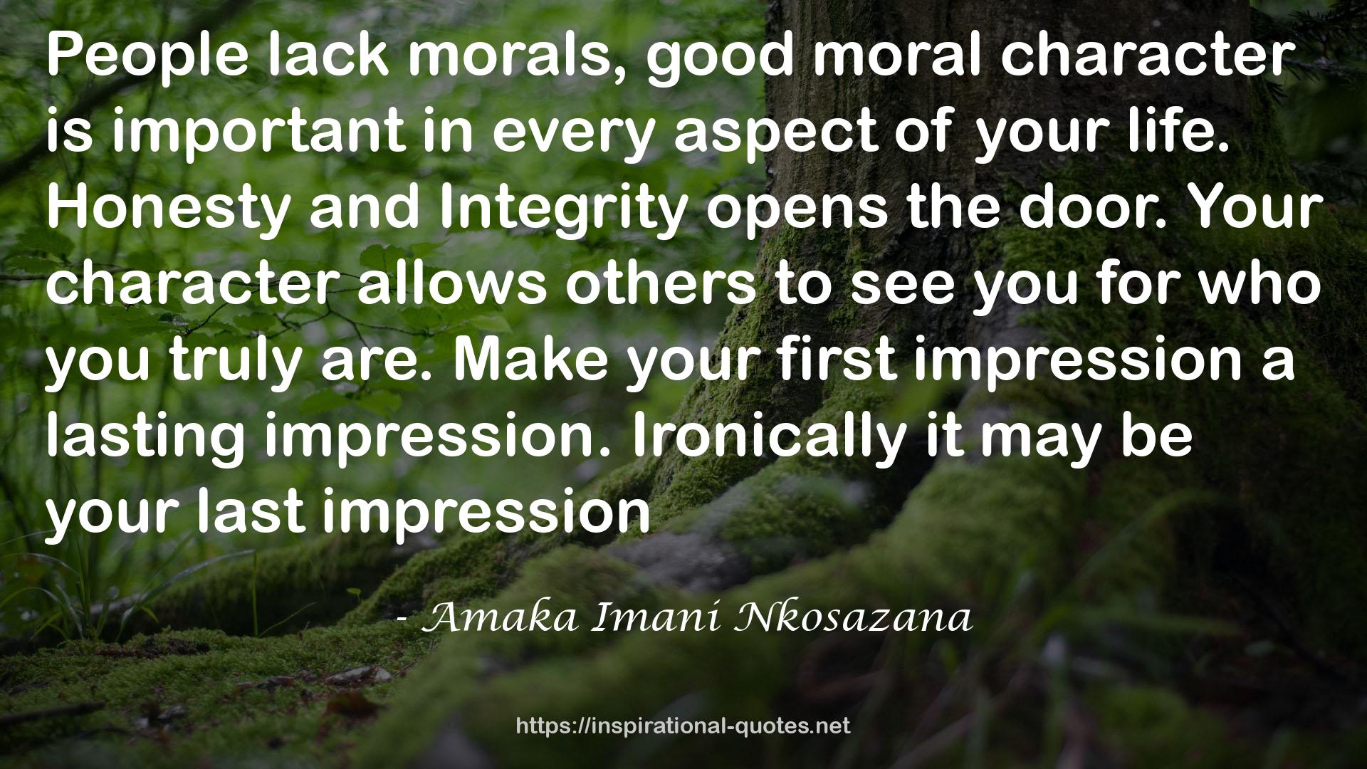 good moral character  QUOTES