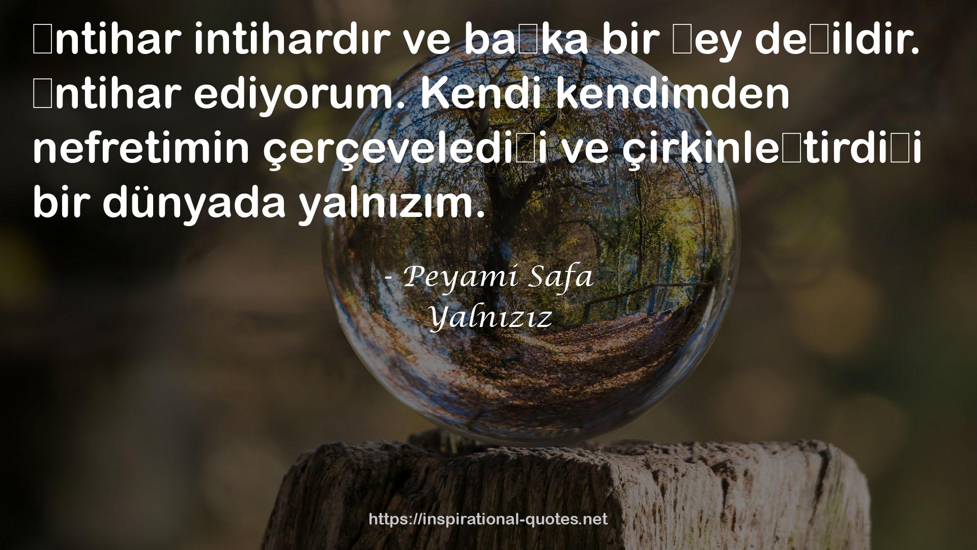 Yalnızız QUOTES