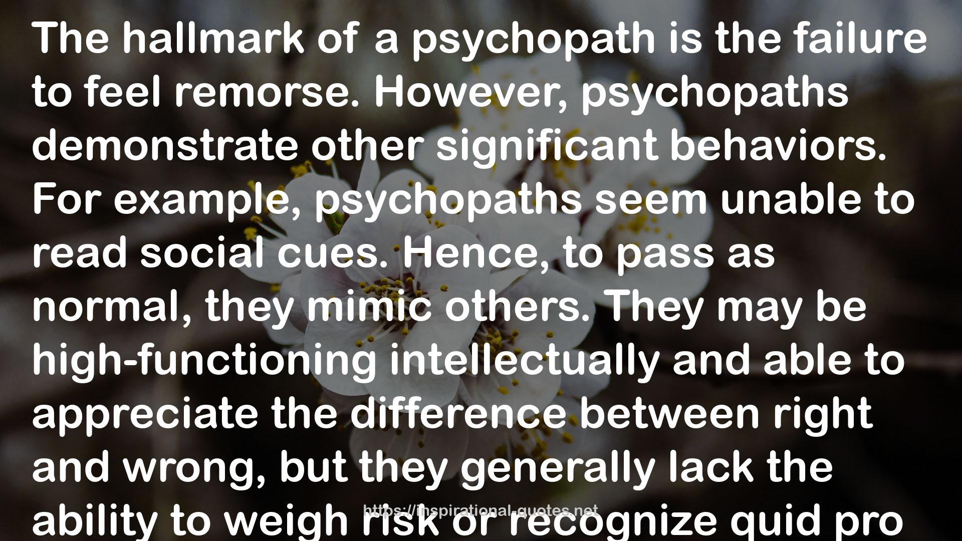 Psychopath (Crimescape) QUOTES