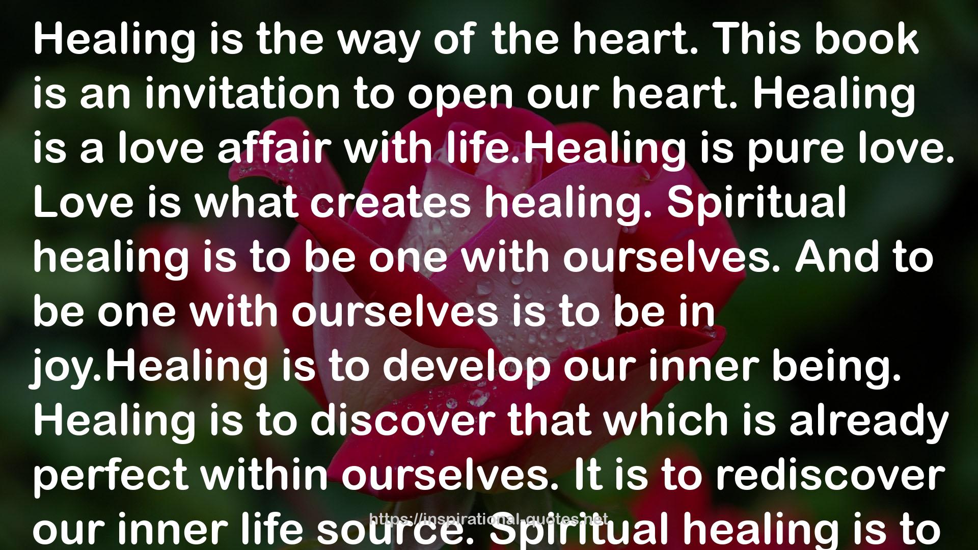 Spiritual healing  QUOTES