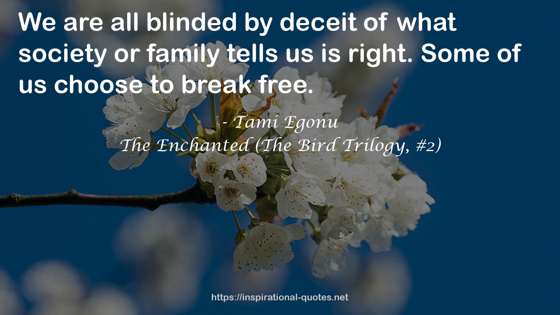 The Enchanted (The Bird Trilogy, #2) QUOTES