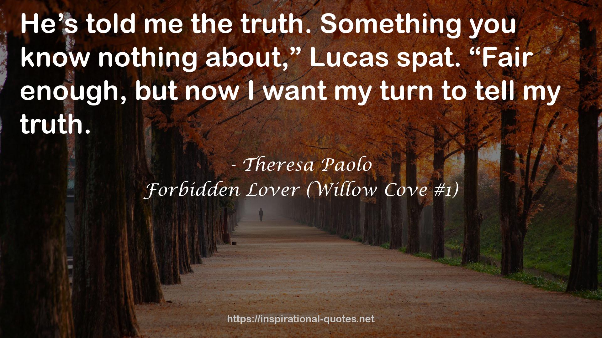 Forbidden Lover (Willow Cove #1) QUOTES