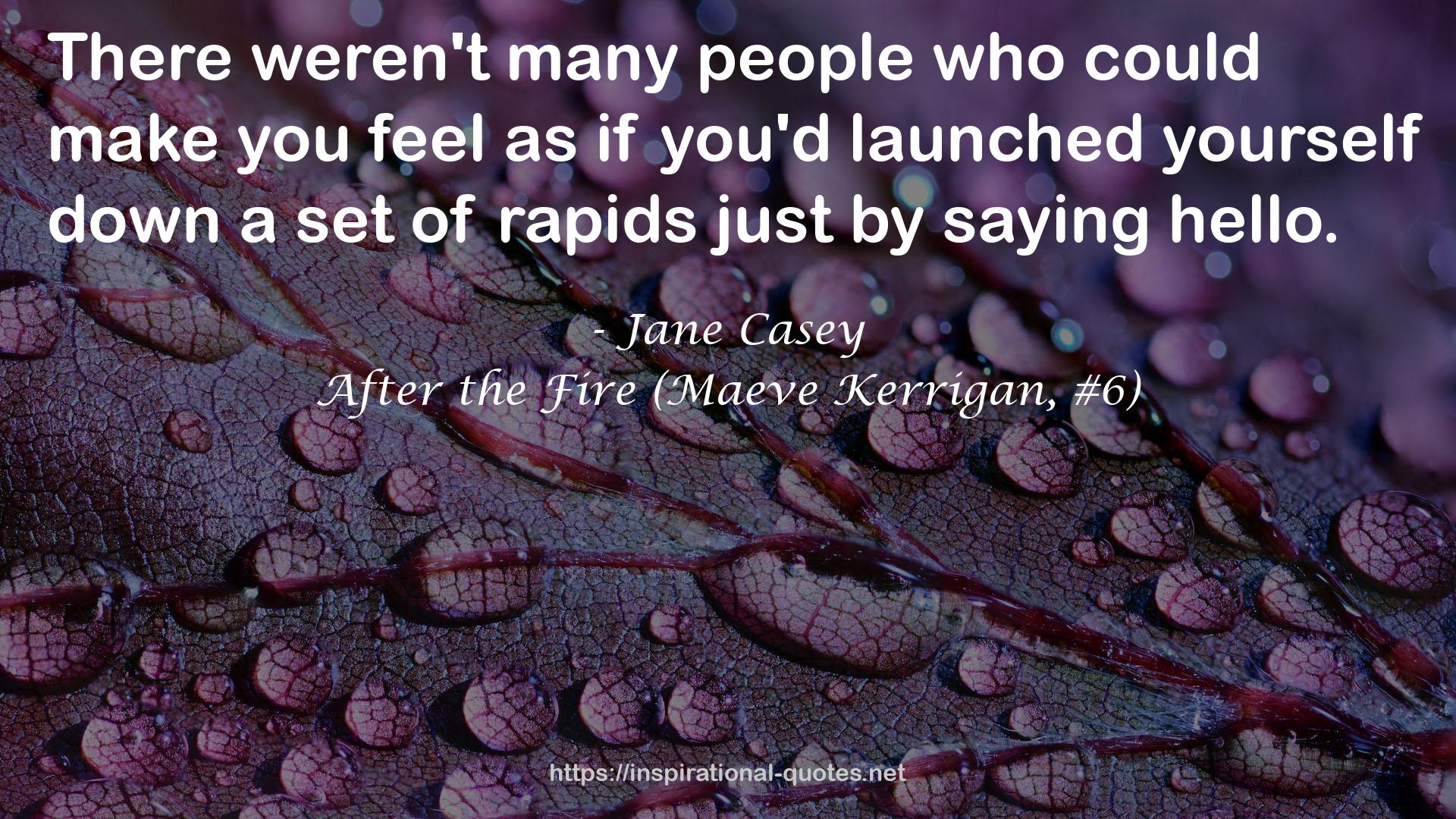 After the Fire (Maeve Kerrigan, #6) QUOTES