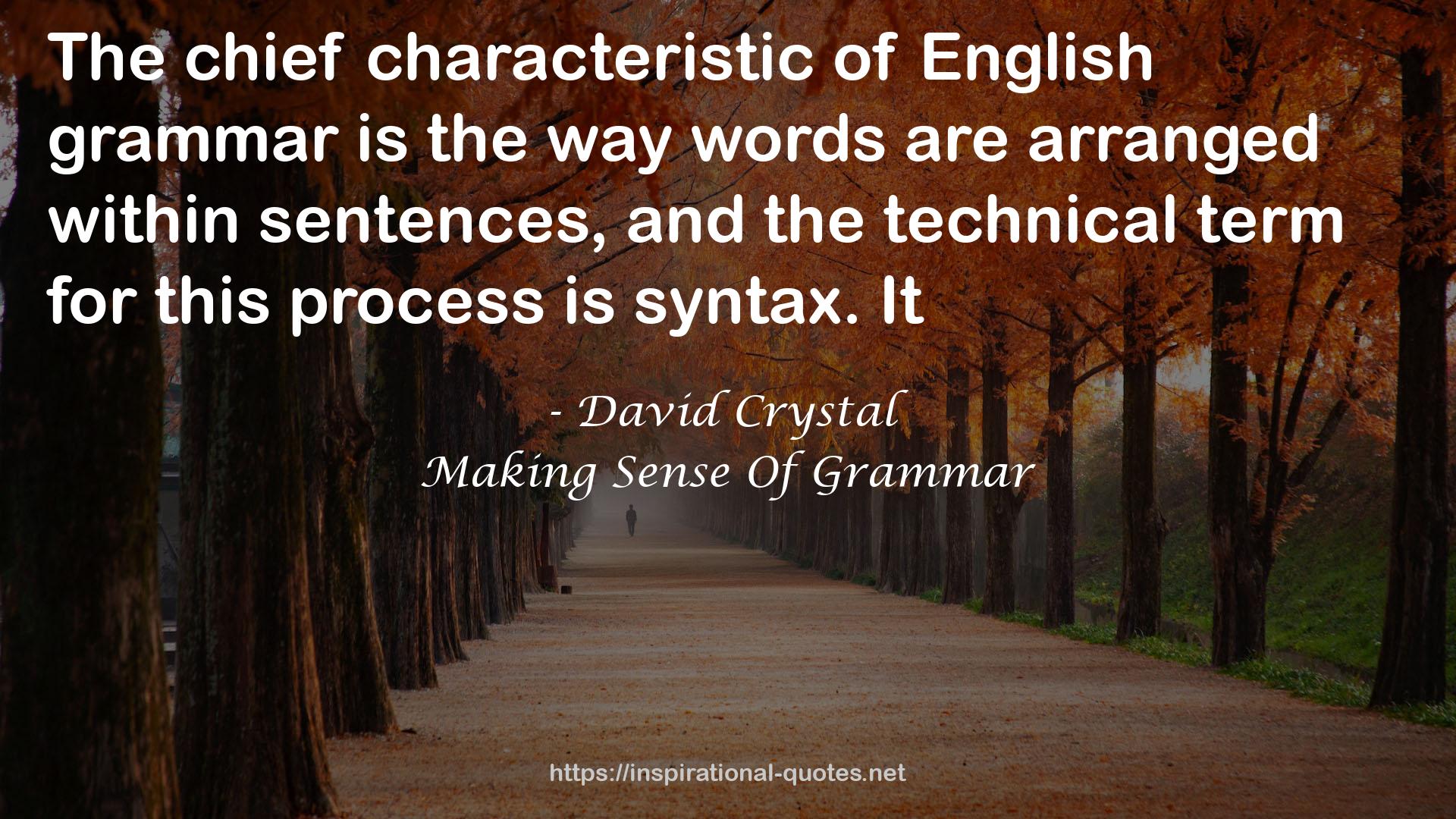 Making Sense Of Grammar QUOTES