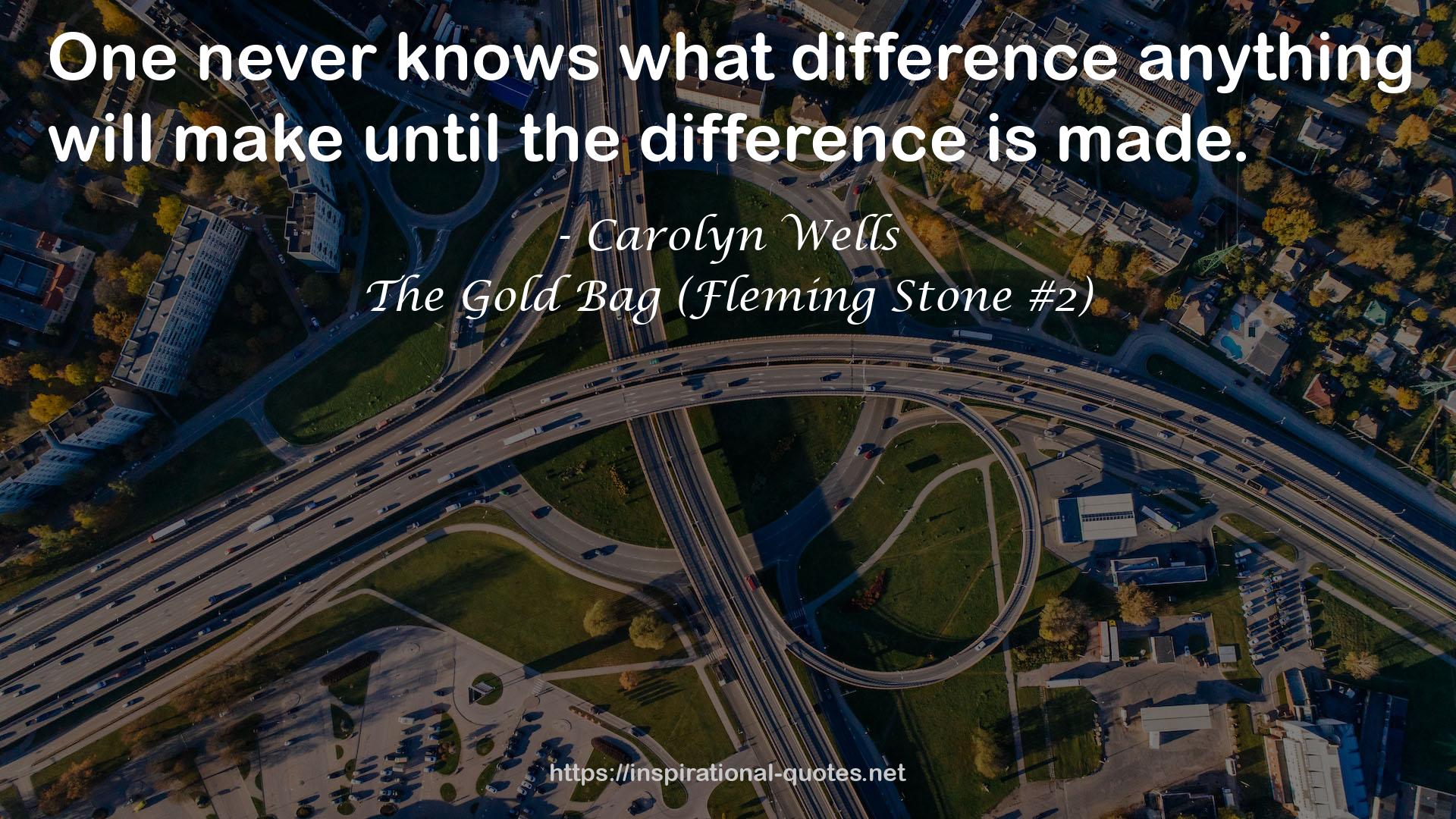 The Gold Bag (Fleming Stone #2) QUOTES