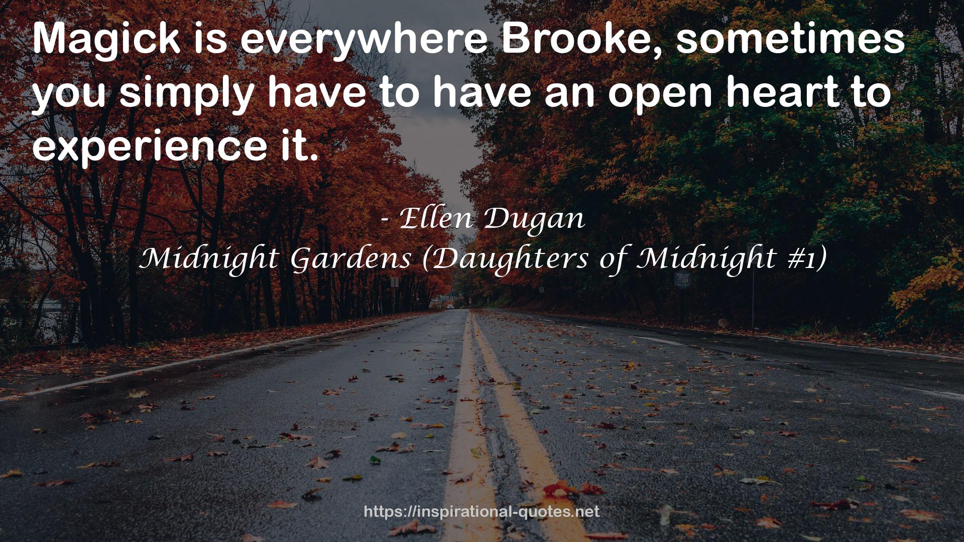 Midnight Gardens (Daughters of Midnight #1) QUOTES