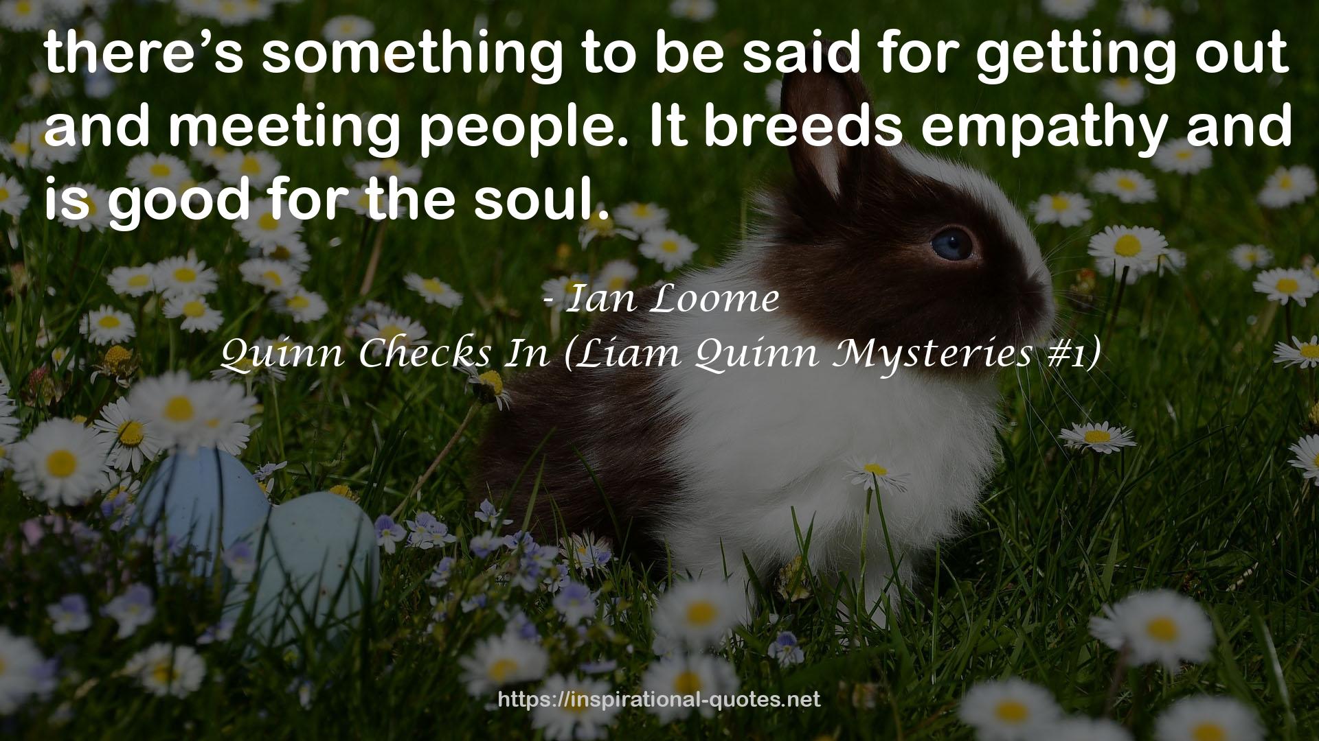 Quinn Checks In (Liam Quinn Mysteries #1) QUOTES