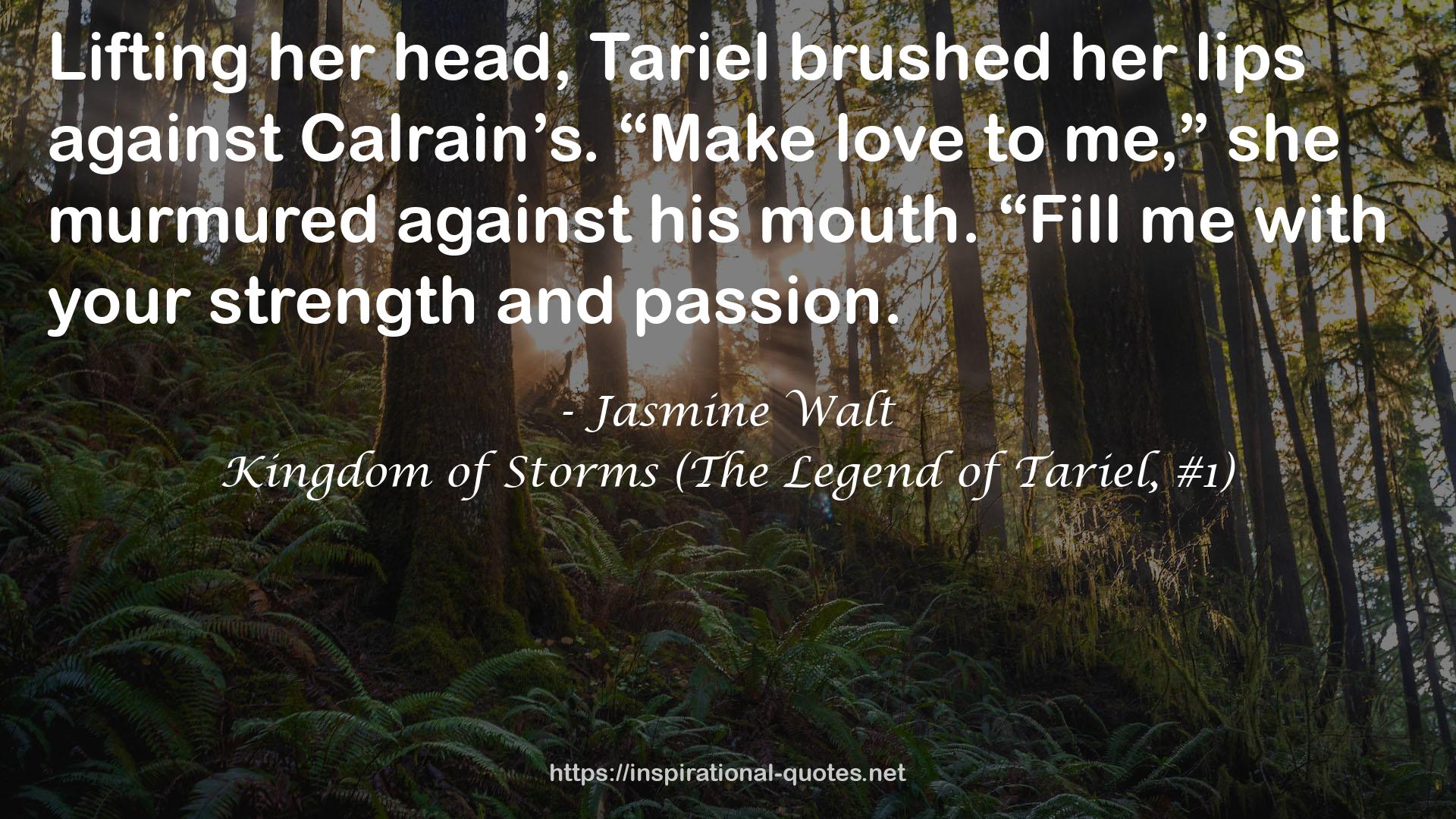 Kingdom of Storms (The Legend of Tariel, #1) QUOTES
