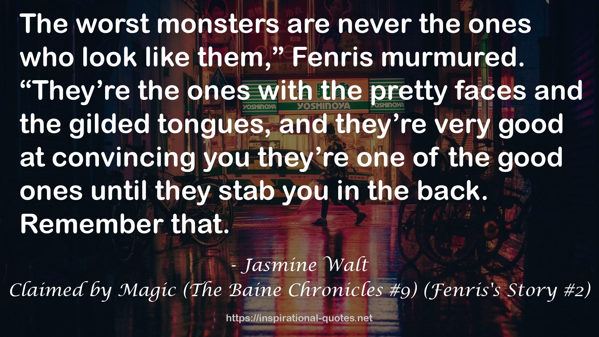 Claimed by Magic (The Baine Chronicles #9) (Fenris's Story #2) QUOTES