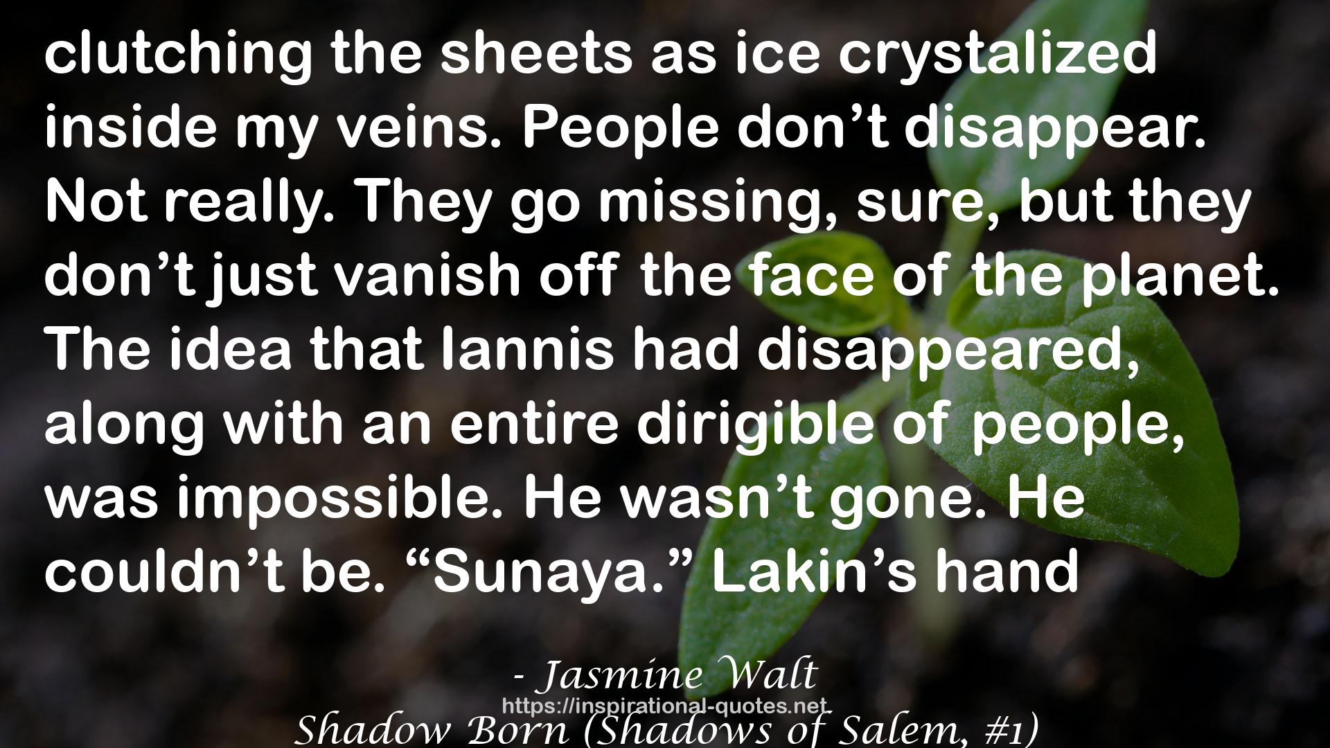 Shadow Born (Shadows of Salem, #1) QUOTES