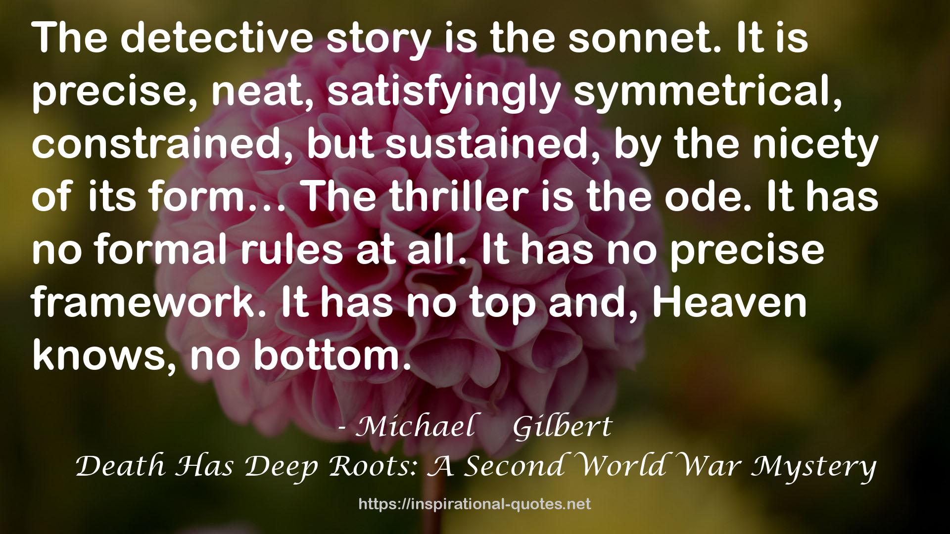Death Has Deep Roots: A Second World War Mystery QUOTES