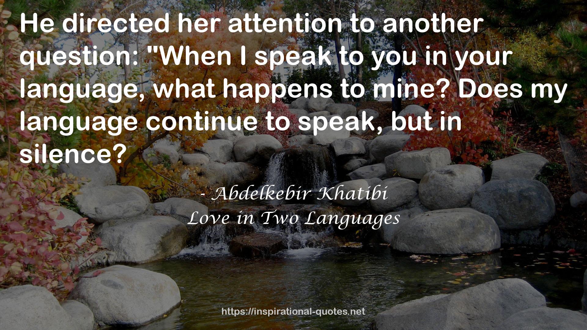 Love in Two Languages QUOTES