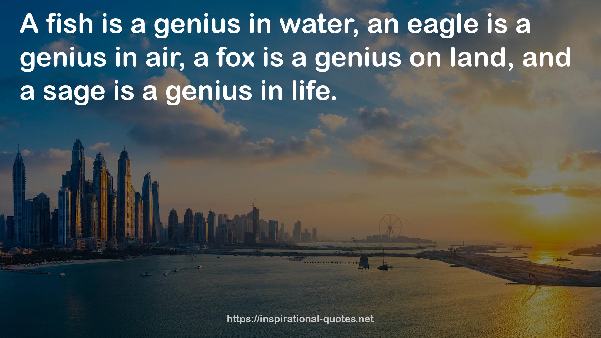 a genius  QUOTES