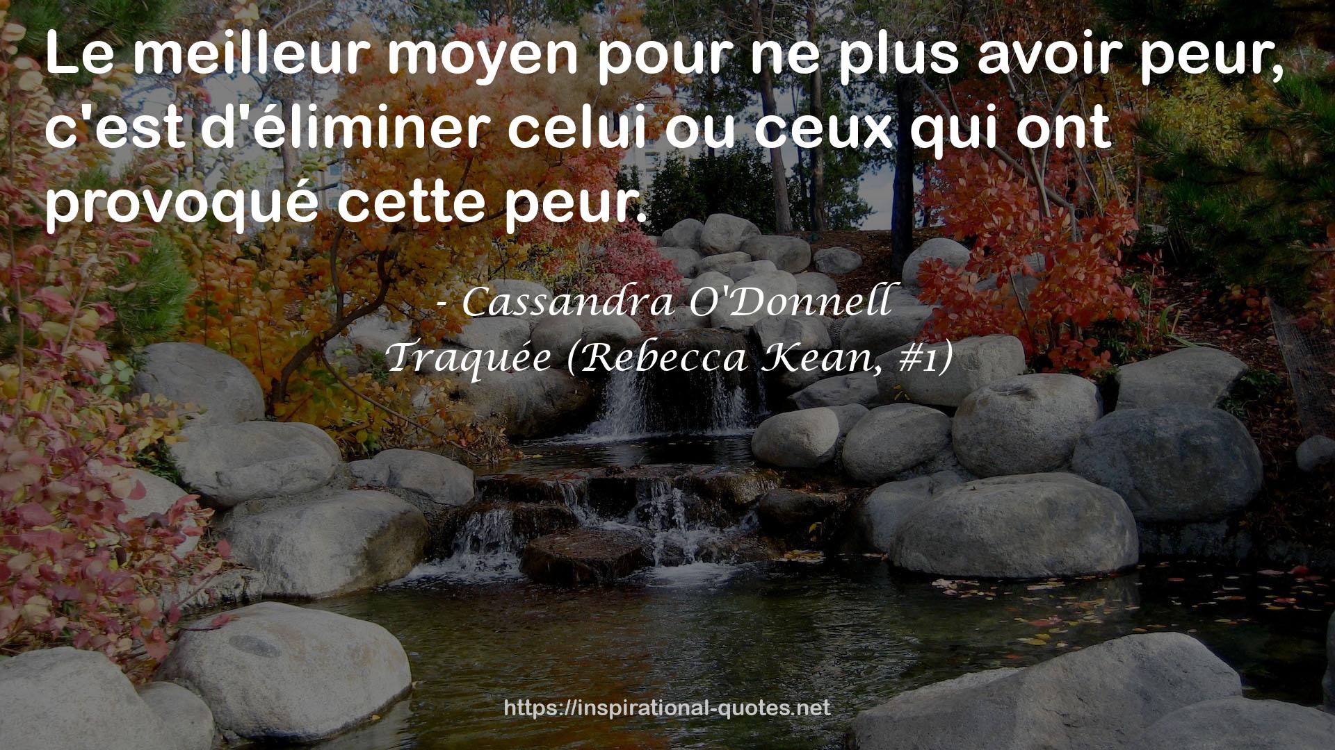 Traquée (Rebecca Kean, #1) QUOTES