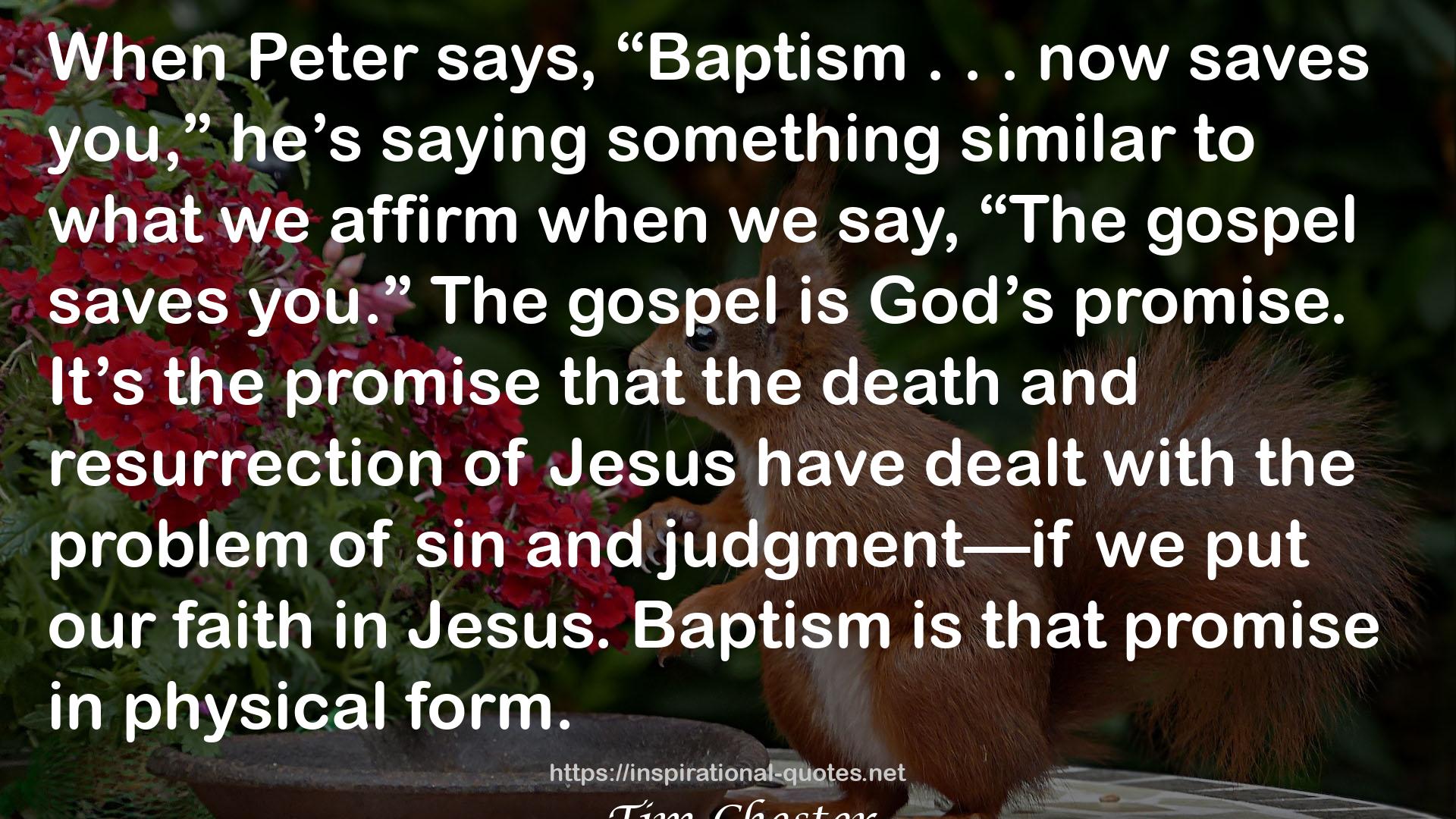 Truth We Can Touch: How Baptism and Communion Shape Our Lives QUOTES