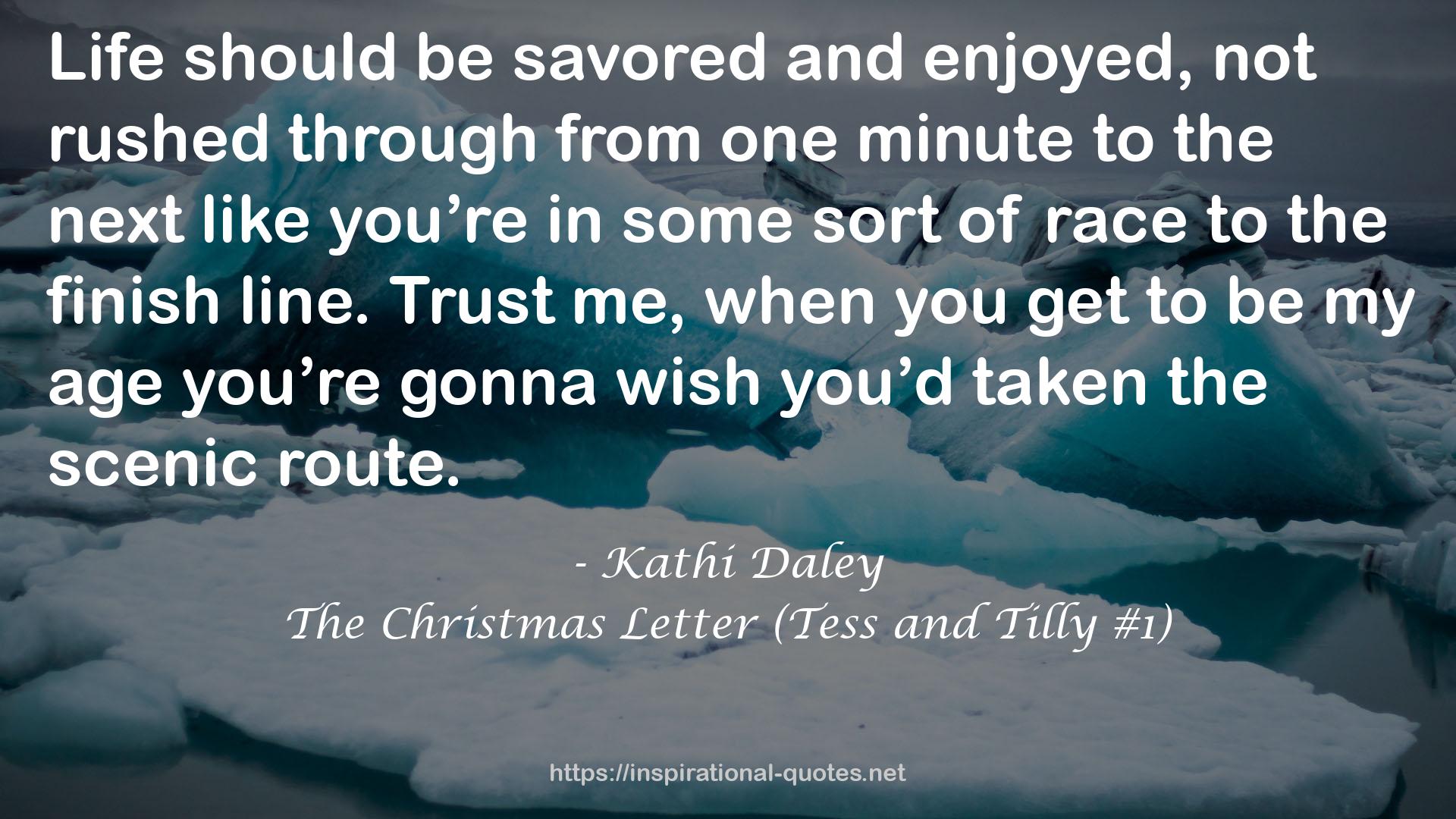 The Christmas Letter (Tess and Tilly #1) QUOTES